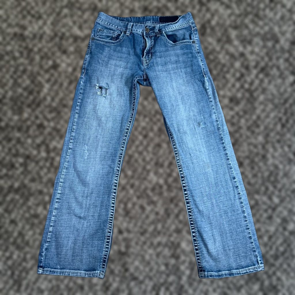 Denime VINTAGE Axel Jeans Mens 31x29 Bootcut Light Wash Denim Western Casual Trousers Size US 31 - 1 Thumbnail