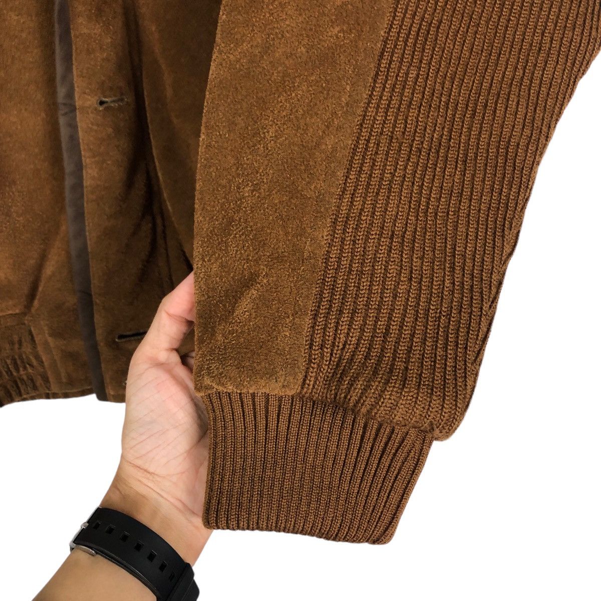 Japanese Brand 🔥Vintage Herringbone Wool Bomber Jacket Mountain Top Tokyo Size US L / EU 52-54 / 3 - 15 Thumbnail