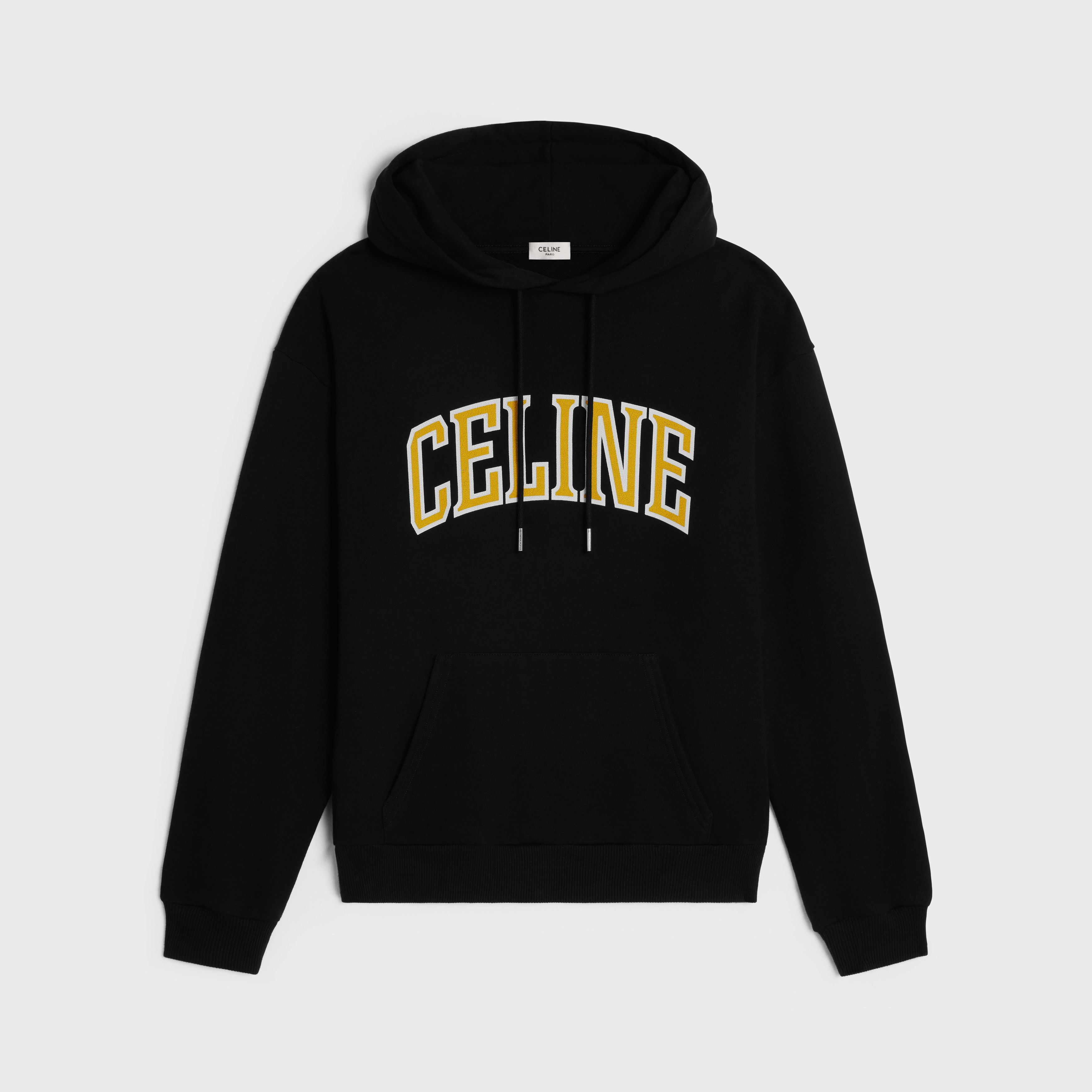 セリーヌ CELINE *16 PARIS ロングフーディー Celine × Luxury Celine Paris 16 Black Hoodie | Grailed