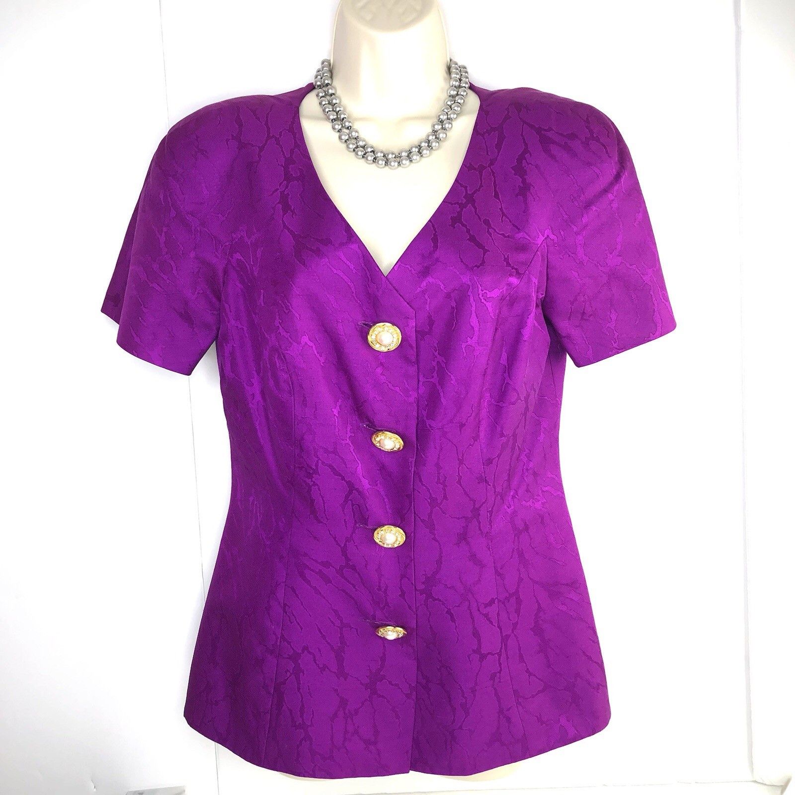 Other Rimini Saks Fifth Avenue Purple Evening Top Skirt Suits Sz 6 Size M / US 6-8 / IT 42-44 - 8 Thumbnail
