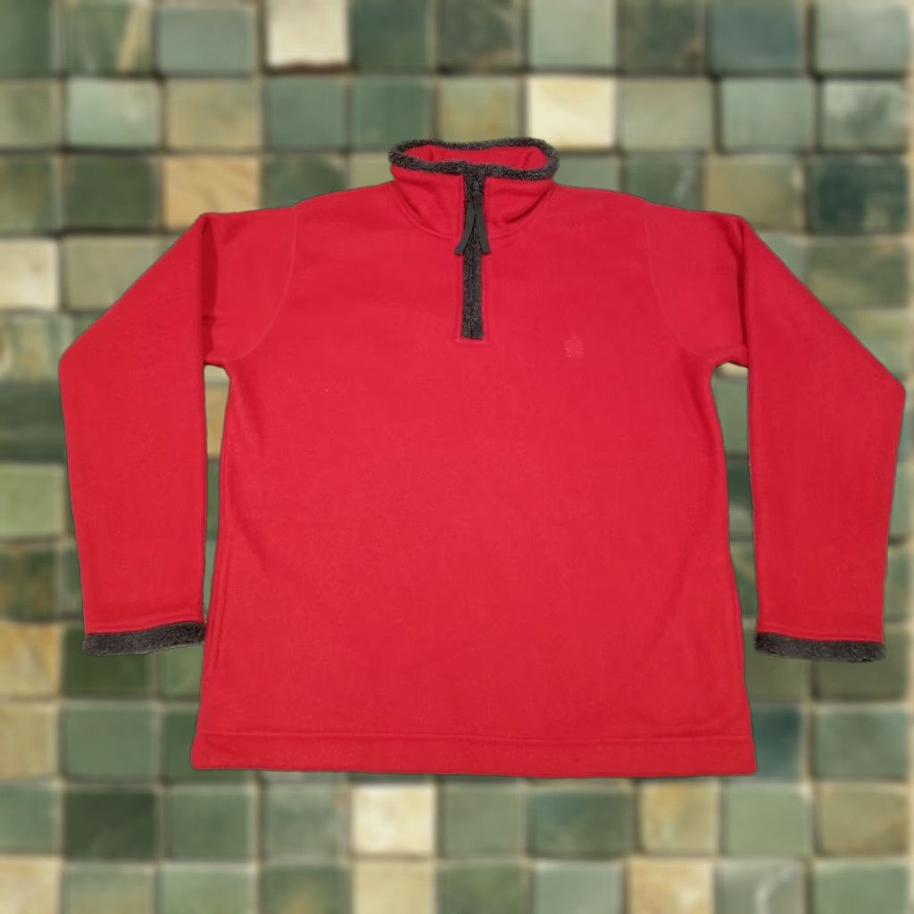 Bugle Boy VINTAGE Bugle Boy Snow Fleece Sweater Mens Small Red Pullover 1/4 Zip Christmas Holiday Shirts Mens Red 1/4 Zip Embroidered Logo Regular Knit Size US S / EU 44-46 / 1 - 1 Thumbnail