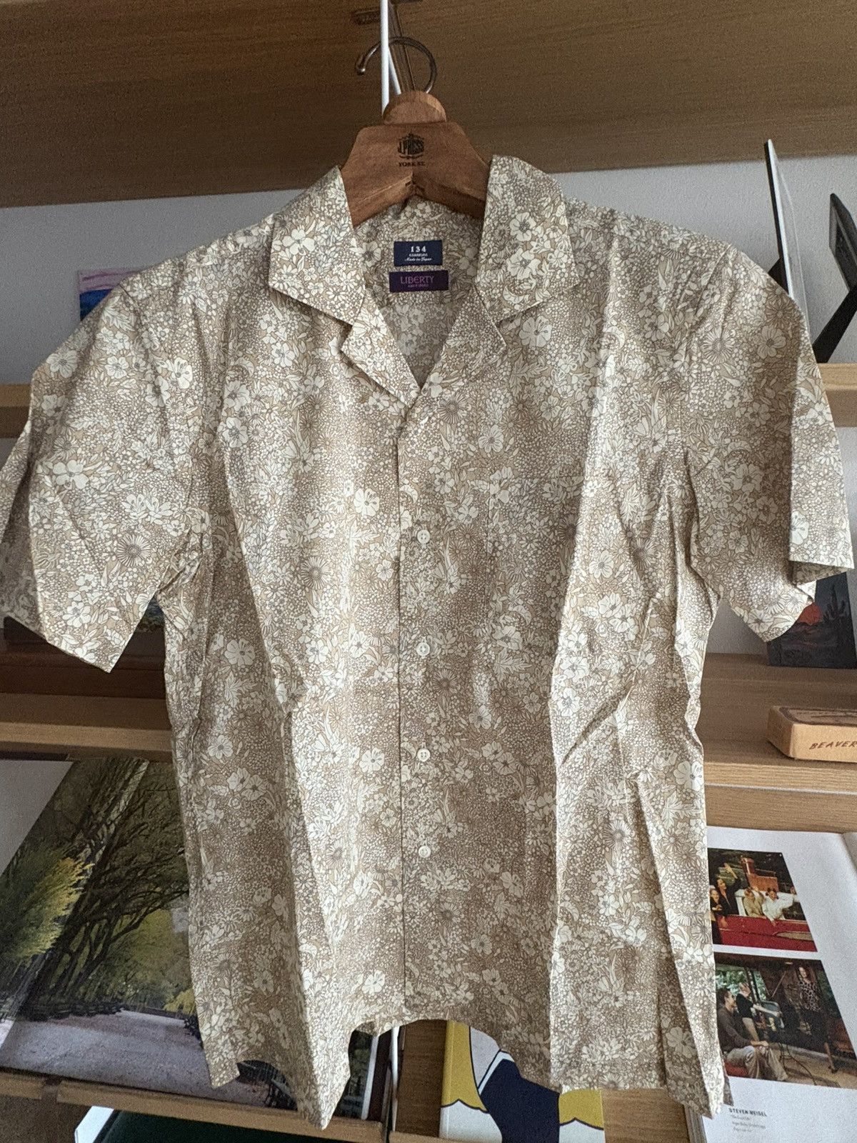 Kamakura Shirts X Liberty Patrick Gordon Shirt 134 Japan in Beige, Women's — image 4 of 6