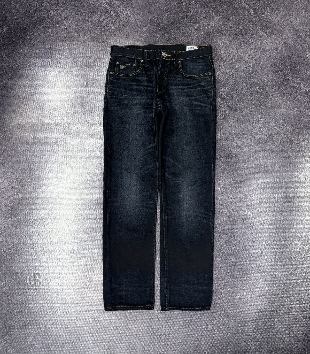 G-Star Vintage G-Star Raw Avant Garde Hype Navy Denim Biker Jeans Size US 33 - 2 Thumbnail