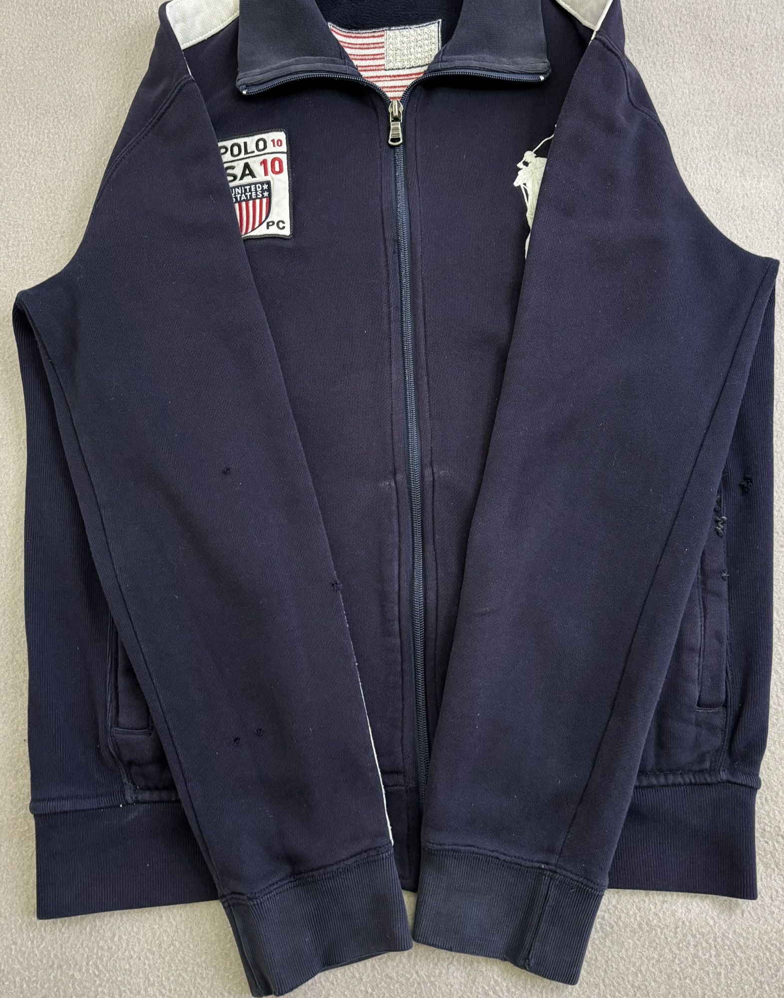 Polo Ralph Lauren × Vintage Polo Ralph Lauren USA 10 zip sweatshirt Medium Size US M / EU 48-50 / 2 - 8 Thumbnail