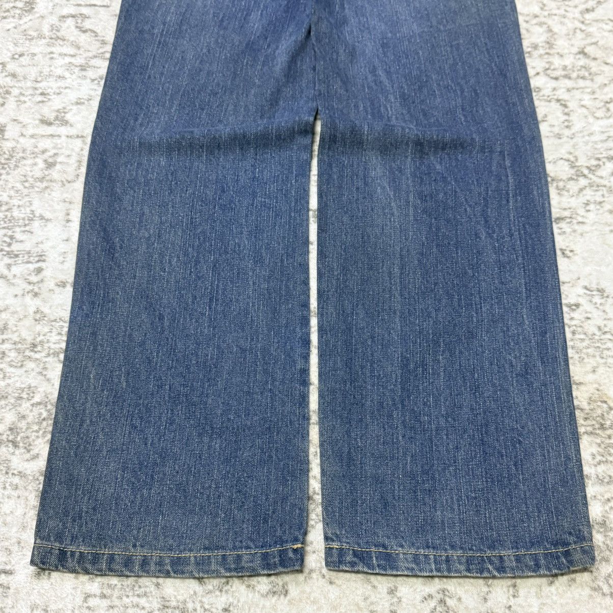 Japanese Brand Vintage Hang Ten Paneled Patchwork Reconstructed Jeans Size 28" / US 6 / IT 42 - 13 Thumbnail