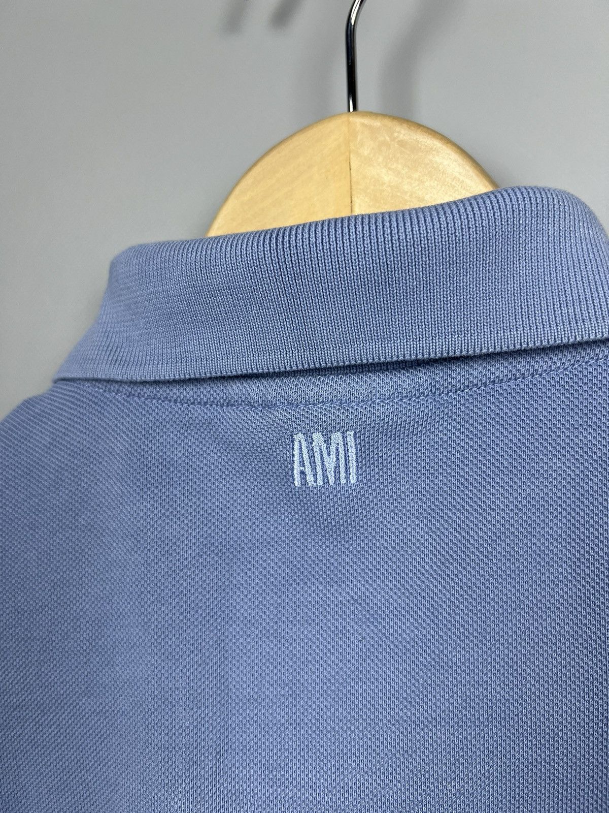 AMI AMI de Coeur Polo Shirt M Baby Blue Basic Japanese Paris y2k Size US XS / EU 42 / 0 - 11 Thumbnail