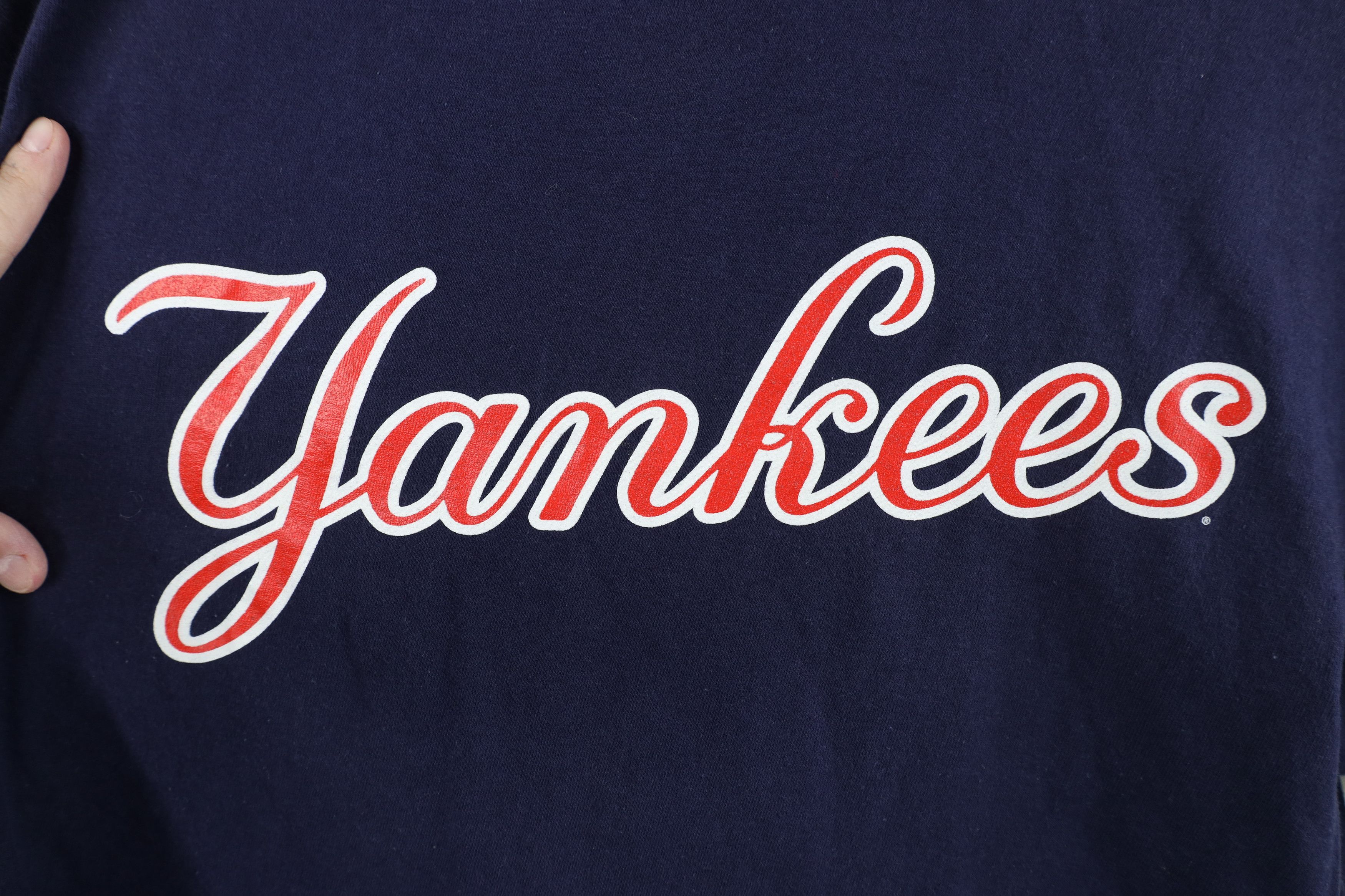Adidas Vintage Y2K 2002 Adidas New York Yankees Baseball T-Shirt Size US L / EU 52-54 / 3 - 4 Thumbnail
