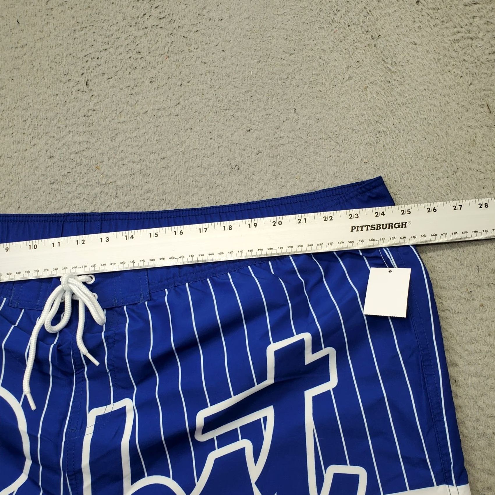 Vintage Pabst Blue Ribbon Mens XX Lined Striped Swim Trunks Bottom Bottom Size US 39 - 5 Thumbnail