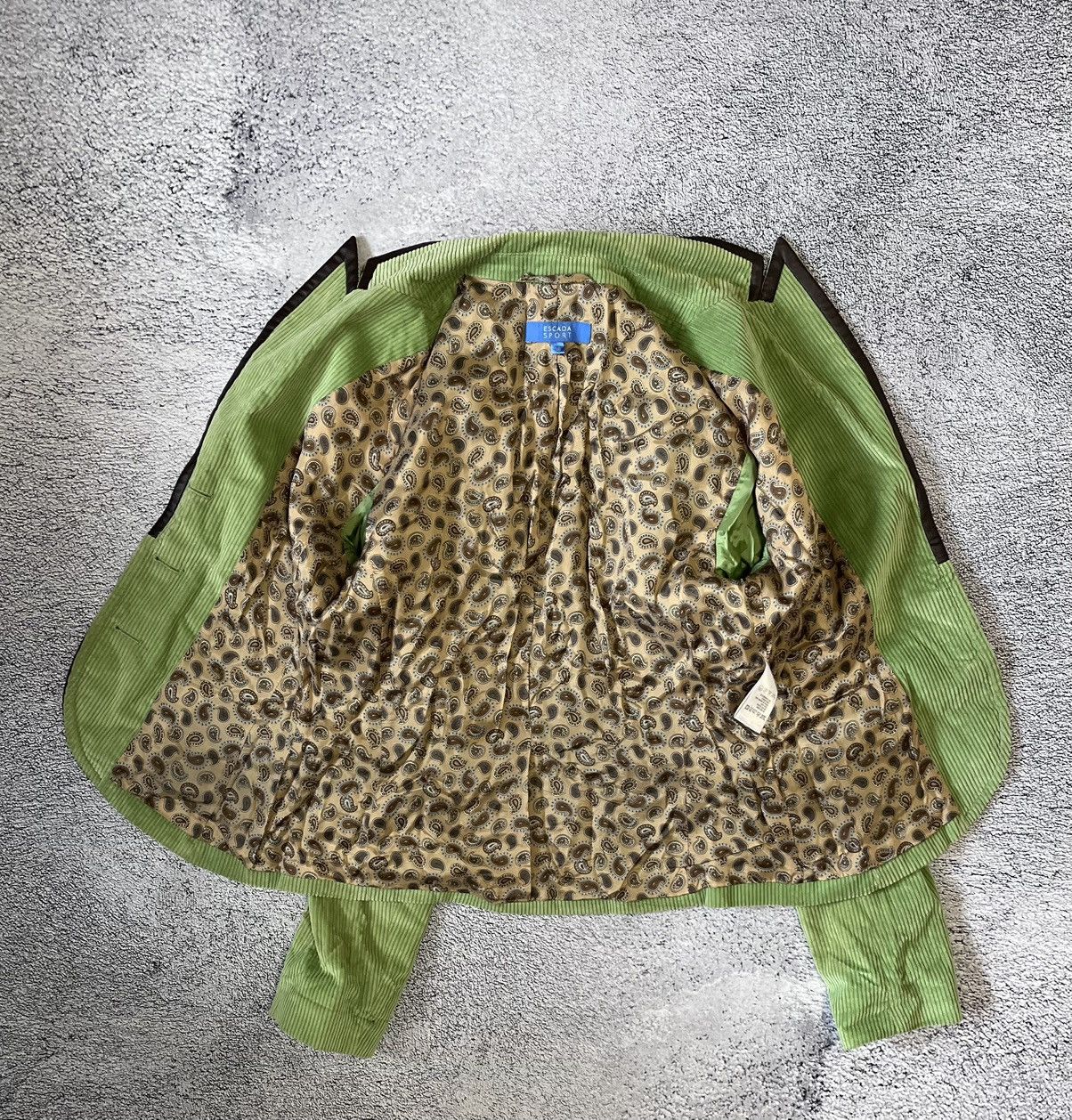 Escada Sport Escada Sport Corduroy Blazer Jacket Paisley Elbow Patch Size S / US 4 / IT 40 - 3 Thumbnail