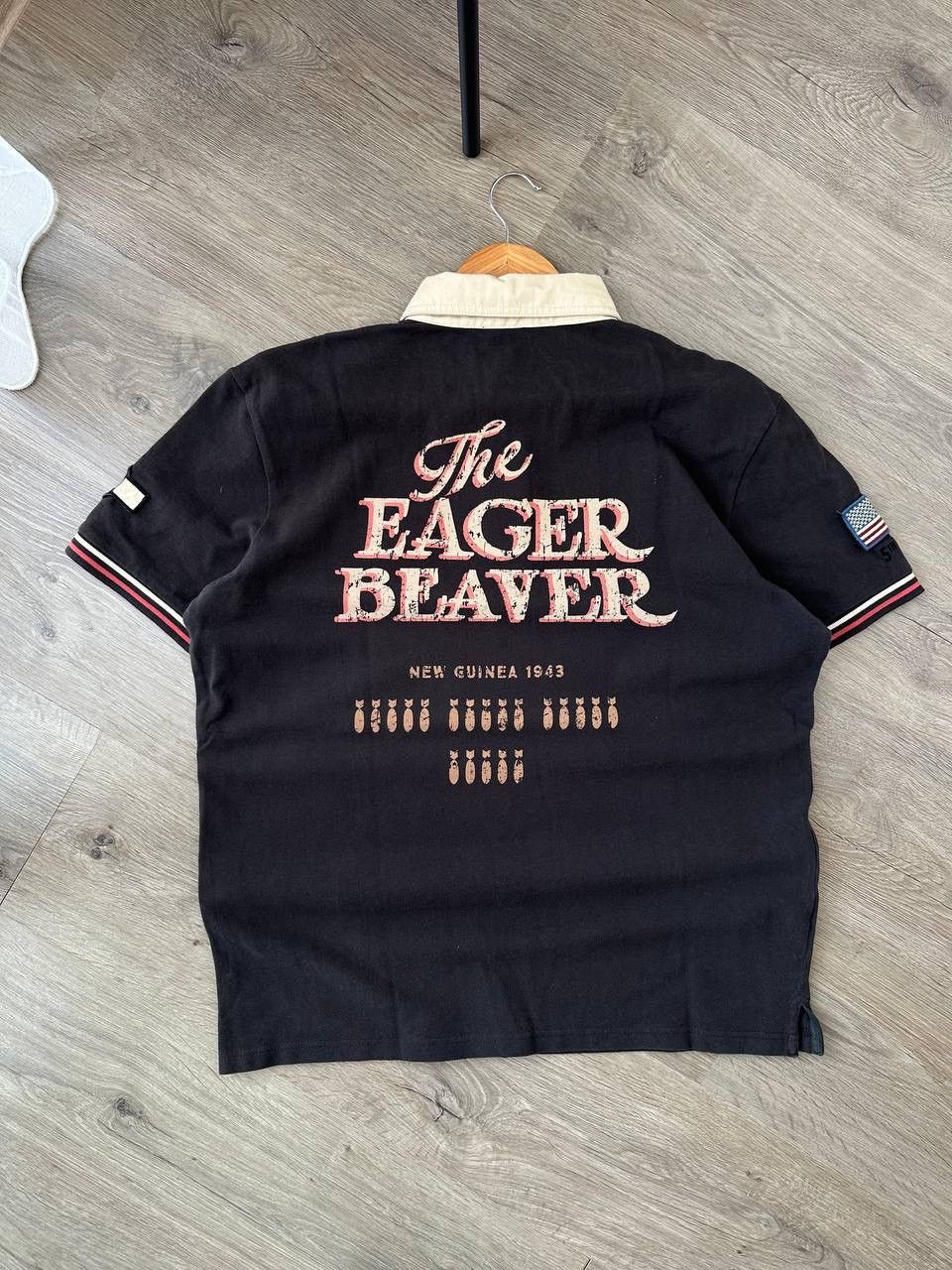 Japanese Brand × Vintage Vintage Military-Inspired Polo Shirt Shorty Patch Design Size US M / EU 48-50 / 2 - 8 Thumbnail