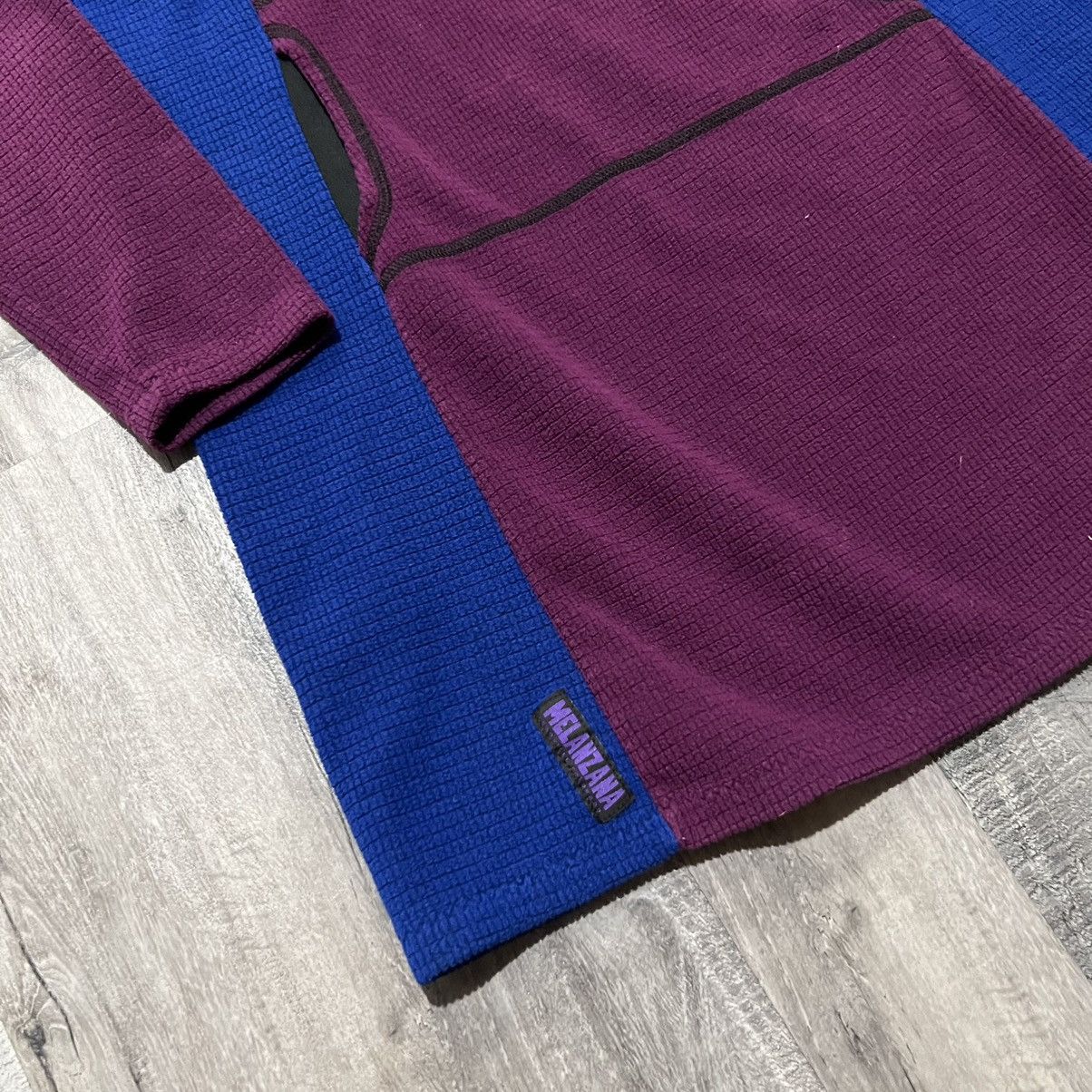 Melanzana Melanzana Micro Grid V2 Blue/Purple Hooded Outdoor Dress Size L / US 10 / IT 46 - 2 Thumbnail