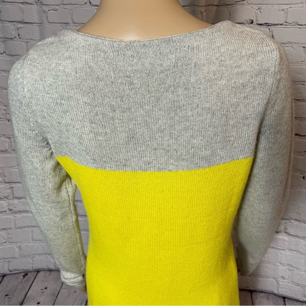 Banana Republic Banana Republic Wool Cashmere Colorblock Yellow Grey Sweate Size S / US 4 / IT 40 - 9 Thumbnail