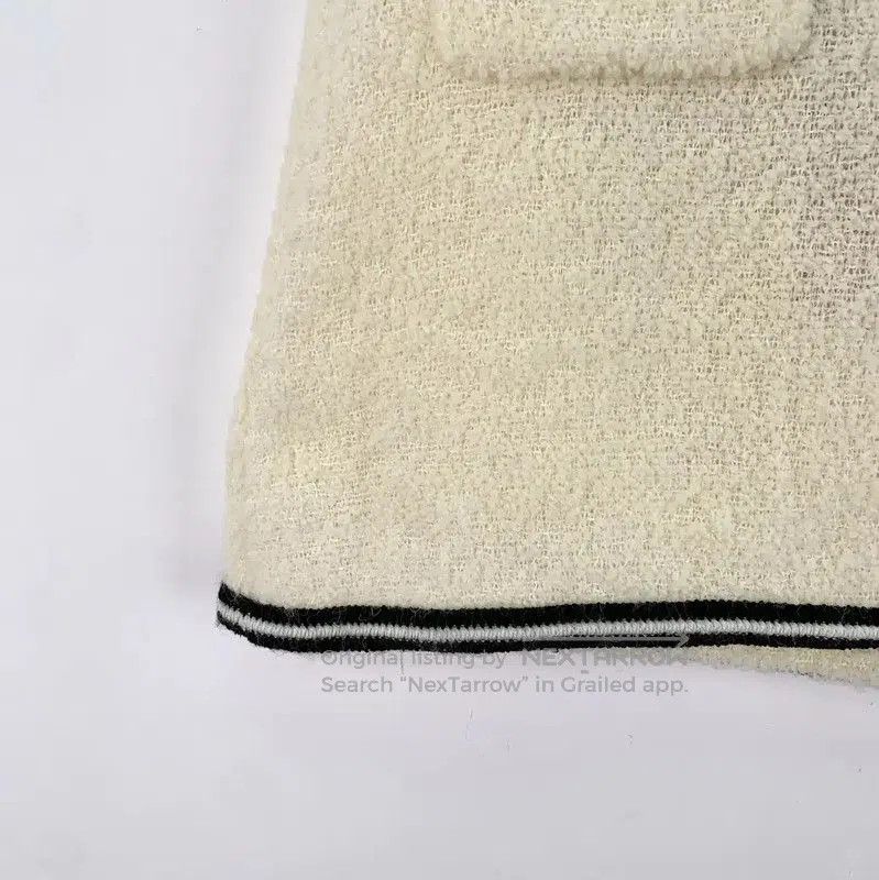 Miu Miu Miu Miu Beige Wool Mini Skirt . Size 23" - 4 Thumbnail