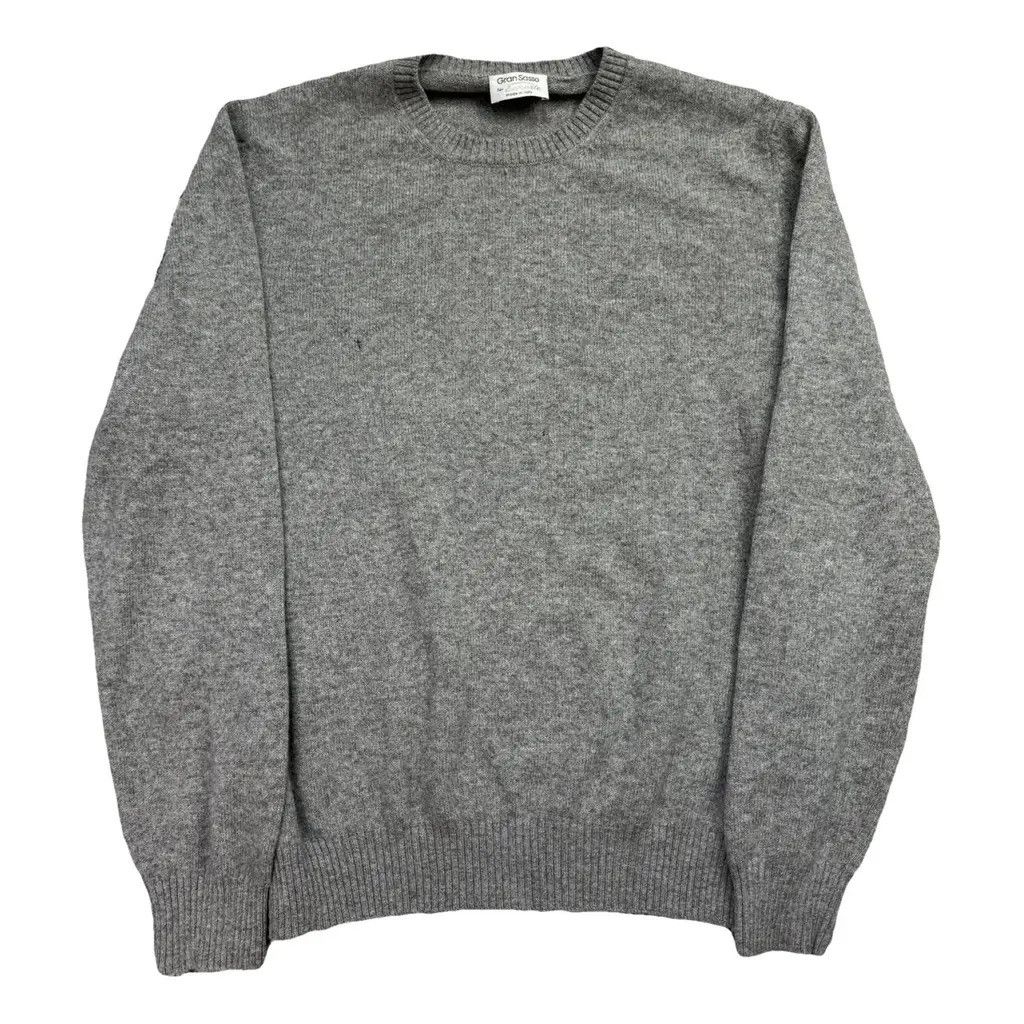 Gran Sasso Gran Sasso Wool And Cashmere Jumper Grey Size 54 fit L/XL Size US XL / EU 56 / 4 - 1 Thumbnail