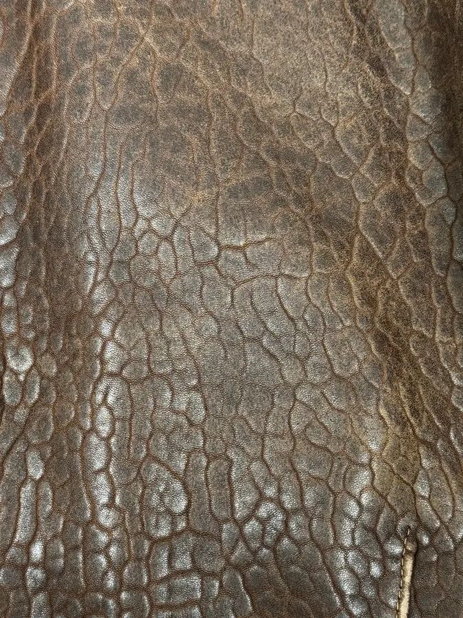 Vintage 1990s Archive Brown Fur Collar Aviator Bomber Leather Jacket Size US M / EU 48-50 / 2 - 13 Thumbnail