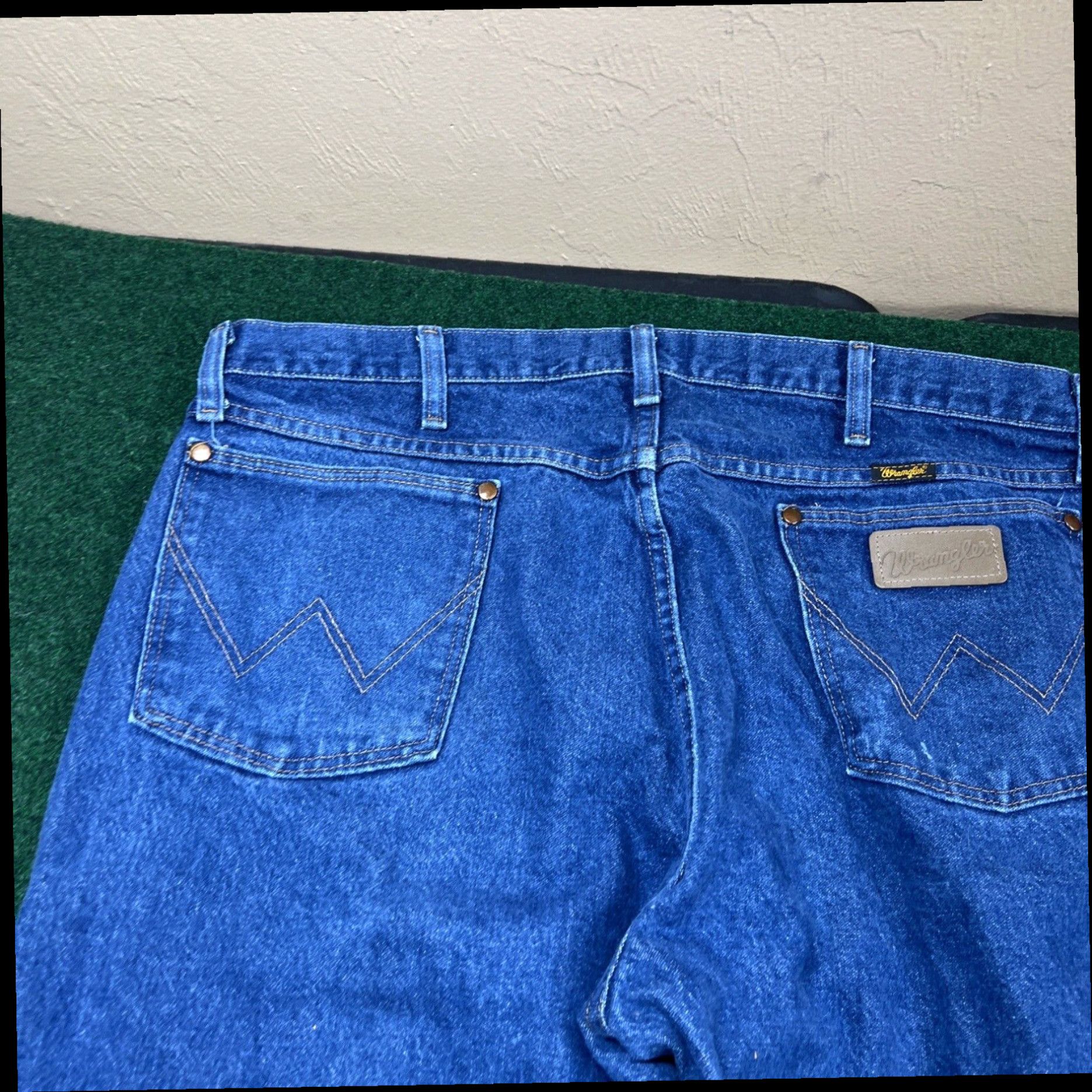 Wrangler Wrangler Men 936 Cowboy Cut Straight Blue Jeans Size 40x30 (39x29.5) Size US 40 / EU 56 - 2 Thumbnail