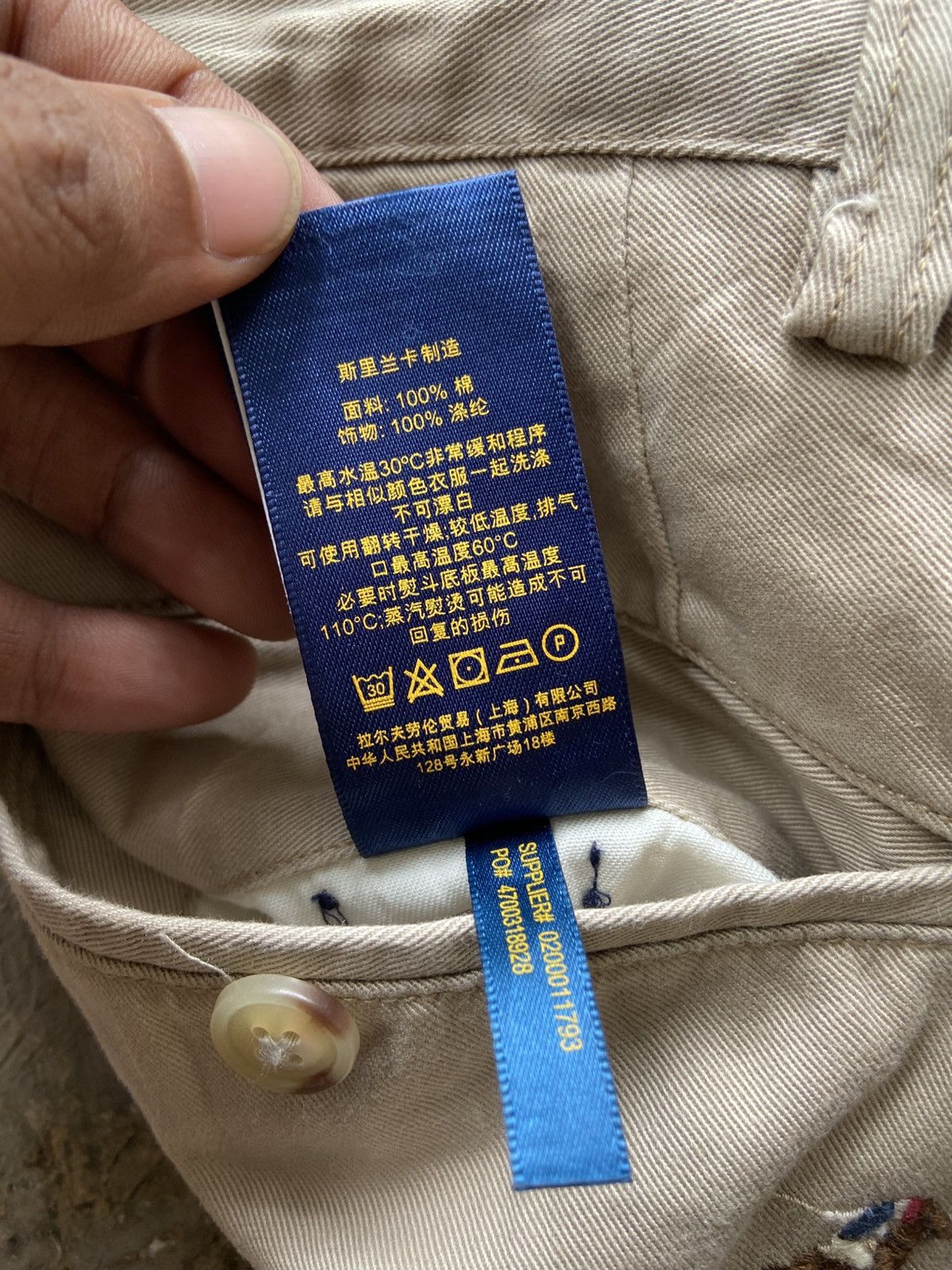 Polo Ralph Lauren 2000s Polo Ralph Lauren - Monogram Horse Chino Pants Size US 32 / EU 48 - 14 Thumbnail