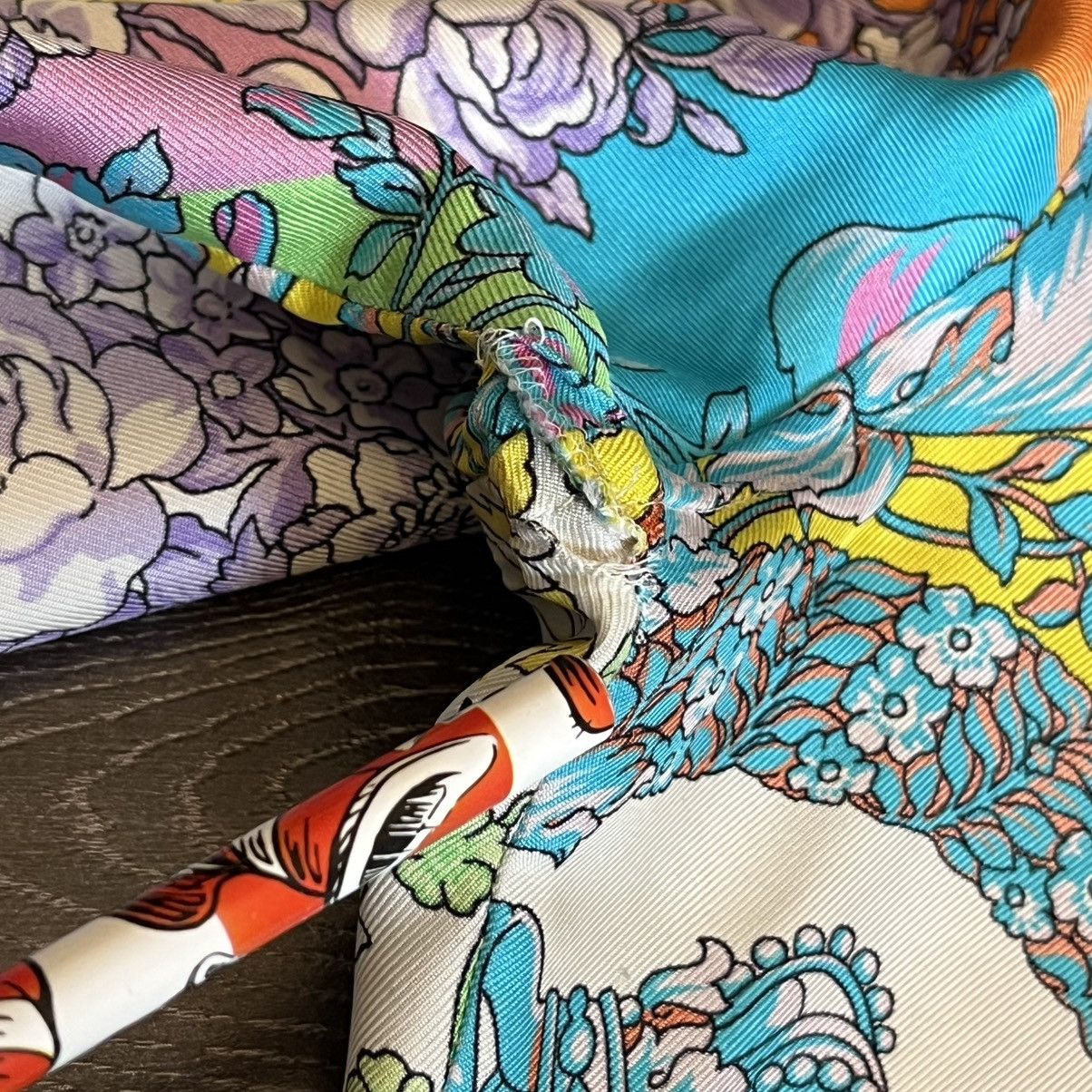 Versace Versace SS19 Techni Baroque Floral Print Silk Buttoned Shirt Size US XL / EU 56 / 4 - 20 Thumbnail