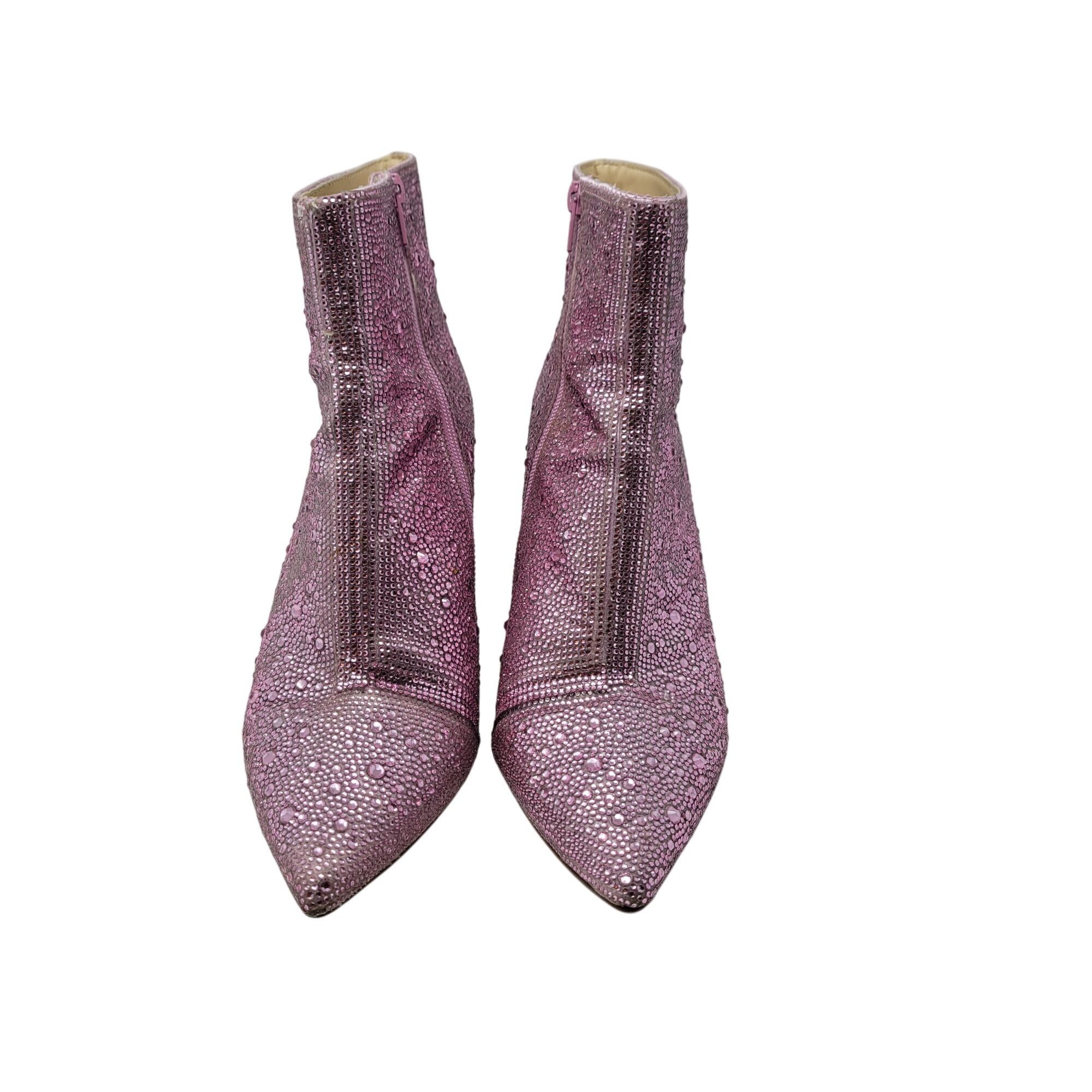 Betsey Johnson Betsey Johnson Cady Light Pink Rhinestone Ankle Booties 11 S Size US 11 / IT 41 - 7 Thumbnail