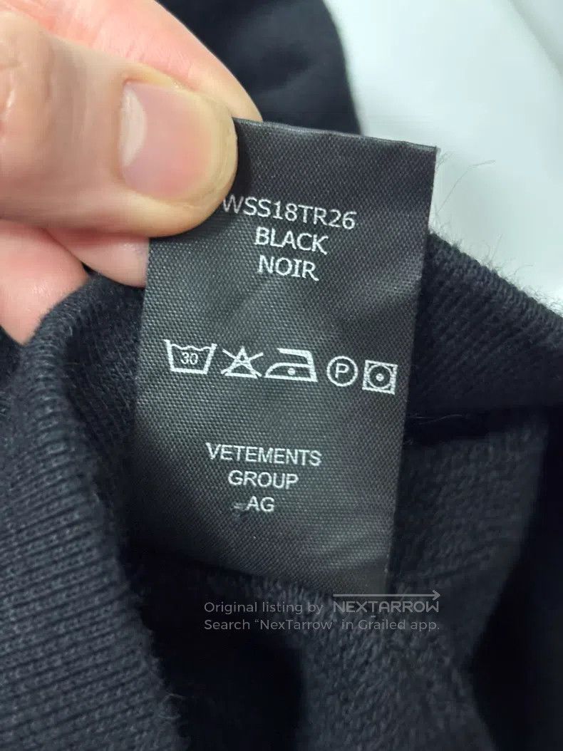 Vetements VETEMENTS Sweatshirt Black Size US L / EU 52-54 / 3 - 8 Thumbnail