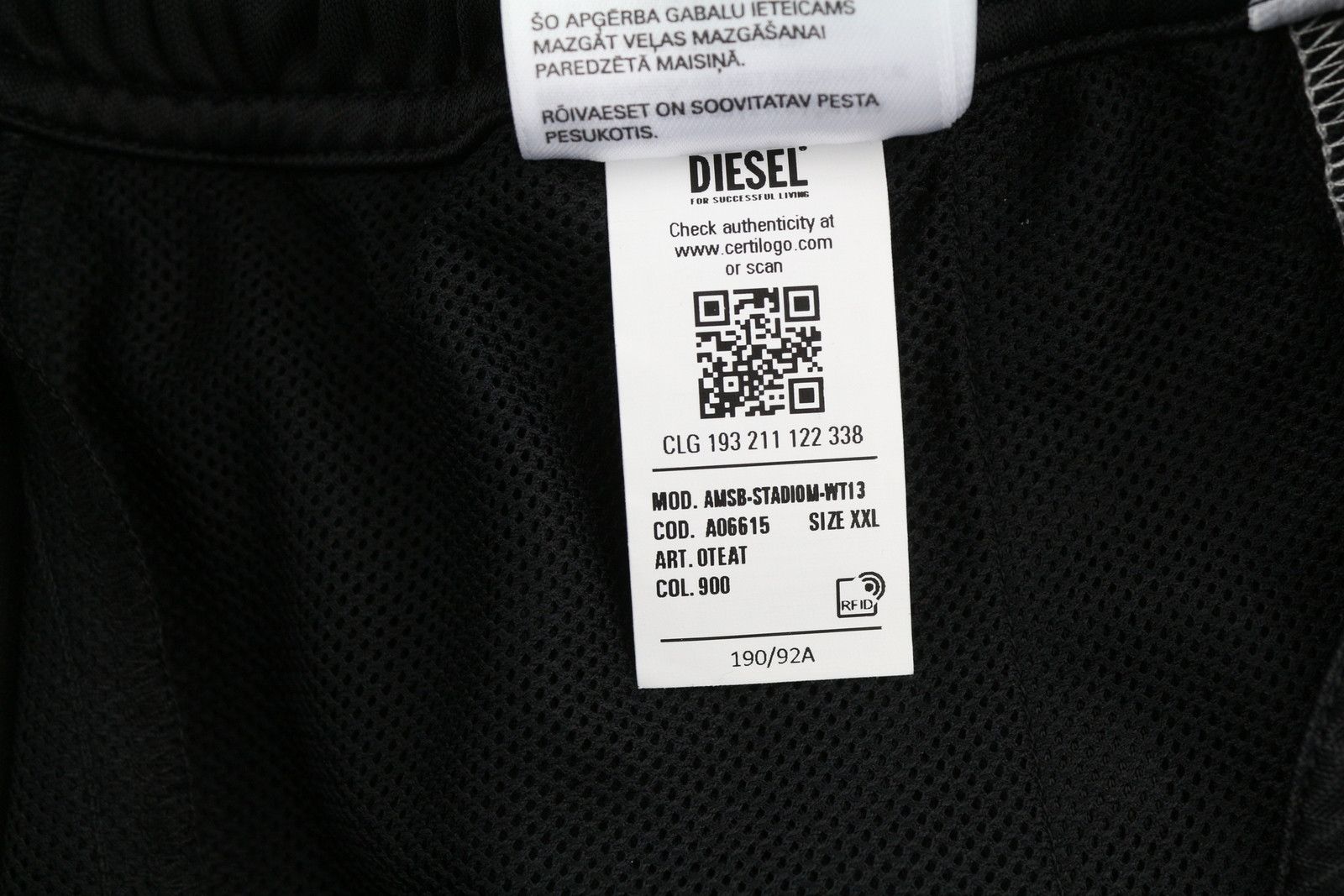 Diesel Amsb-Stadiom-WT13 Men Shorts 2XL 55DSL Sport 41334 Size US 35 - 7 Thumbnail