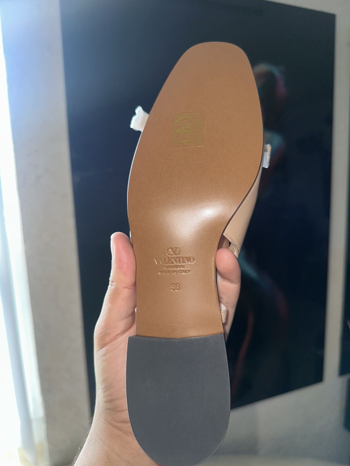 Valentino Valentino Garavani Valet Du Roi Kid Slingback Ballerina 25Mm Size US 8 / IT 38 - 6 Thumbnail