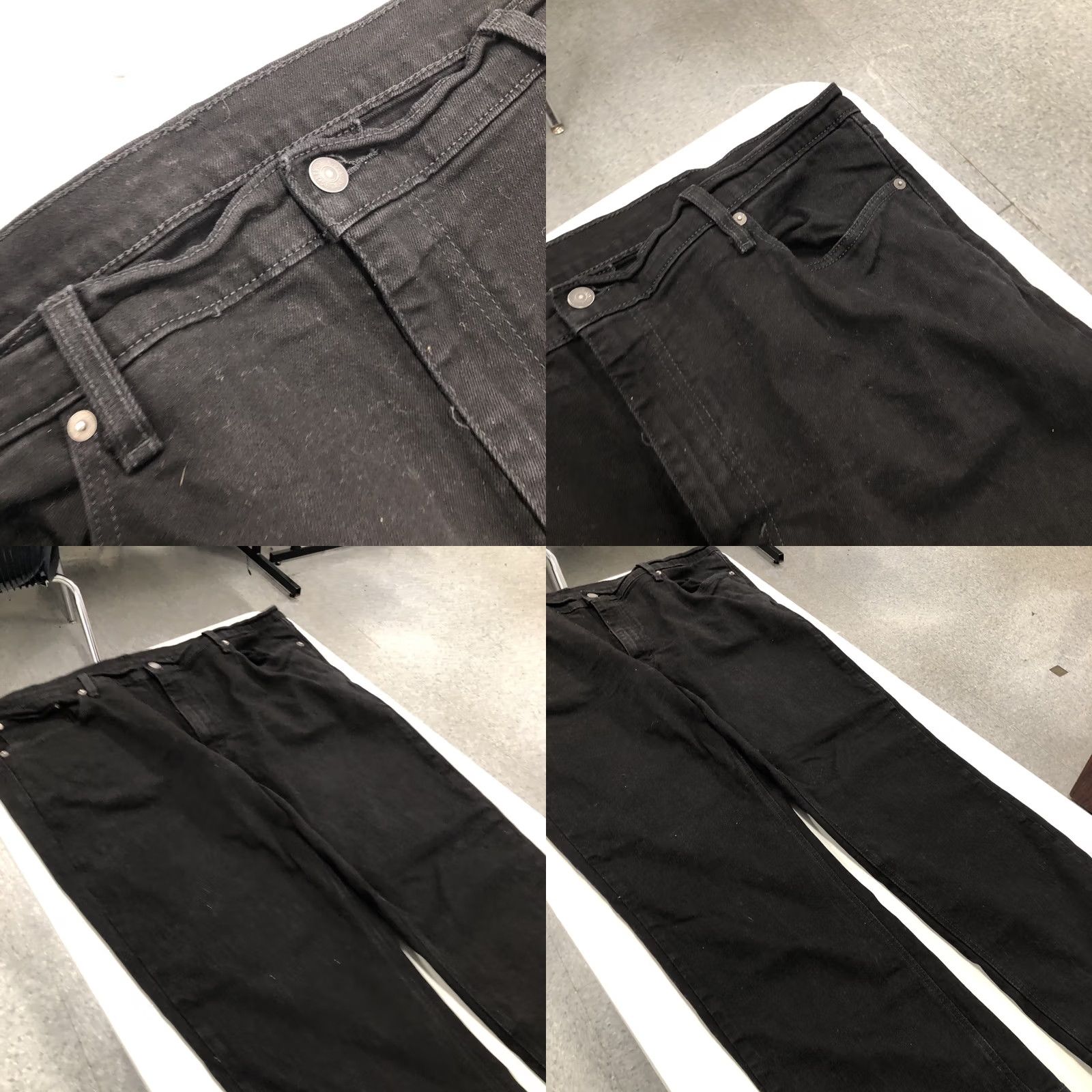 Levi's Levi's 541 Jeans Mens 44x30 Black Straight Athletic Fit Dark Wash Denim Stretch Size US 44 / EU 60 - 8 Thumbnail