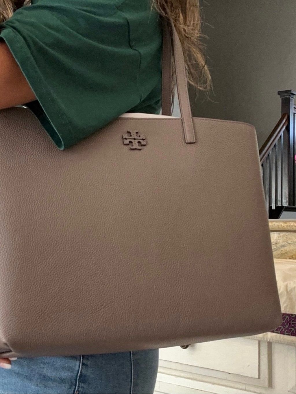 Tory Burch New Tory Burch McGraw Leather Tote Bag Size ONE SIZE - 5 Thumbnail