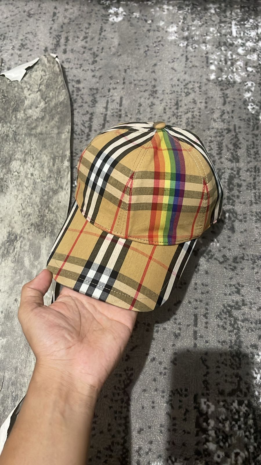 Burberry Burberry Novacheck Rainbow Pride-Edition Check Baseball Cap Size ONE SIZE - 1 Thumbnail