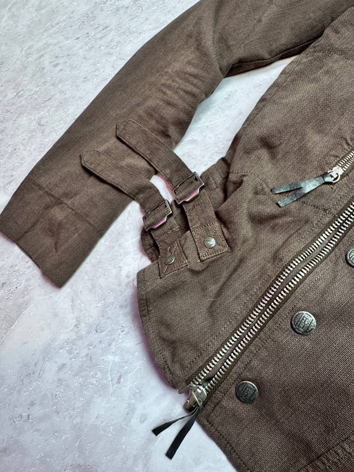 Diesel Archive Vintage Multi Zip Cropped Biker Punk Jacket