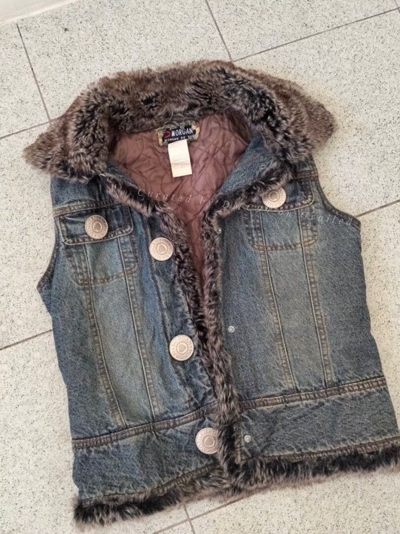 Morgano Morgan Vintage Denim Workwear Vest Size M / US 6-8 / IT 42-44 - 1 Thumbnail