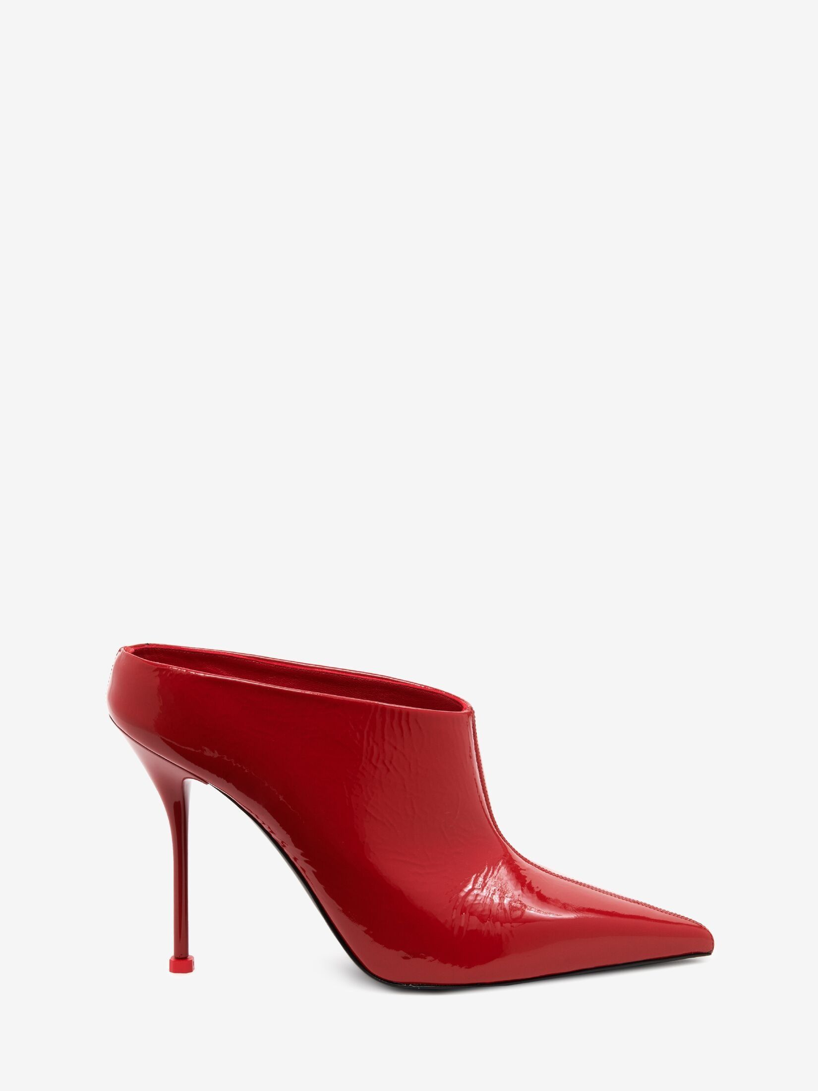 Alexander McQueen o1w1db10925 Thorn Mule in Red Size US 7 / IT 37 - 1 Thumbnail