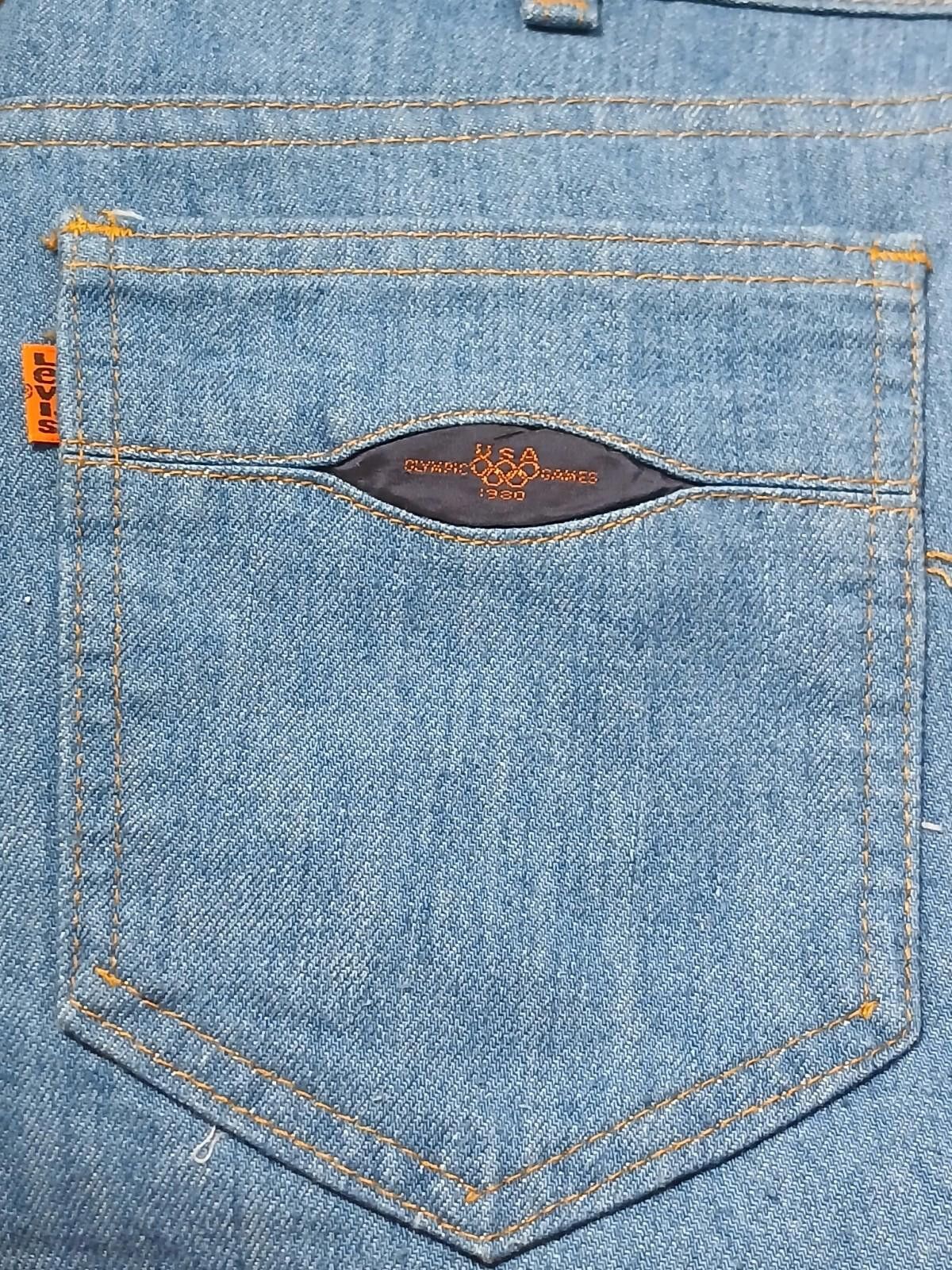 Levi's 1980 Levi's Olympic Games Bootcut 36x30 Orange Tab Jeans Size US 36 / EU 52 - 4 Thumbnail