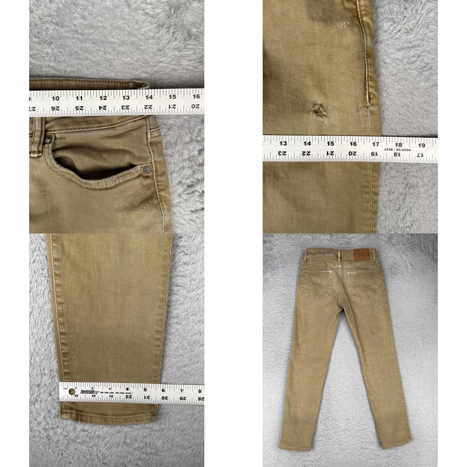 American Eagle Outfitters American Eagle Outfitters Jeans Mens 28x28 Beige Jegging Skinny Next Level Flex Size US 28 / EU 44 - 9 Thumbnail