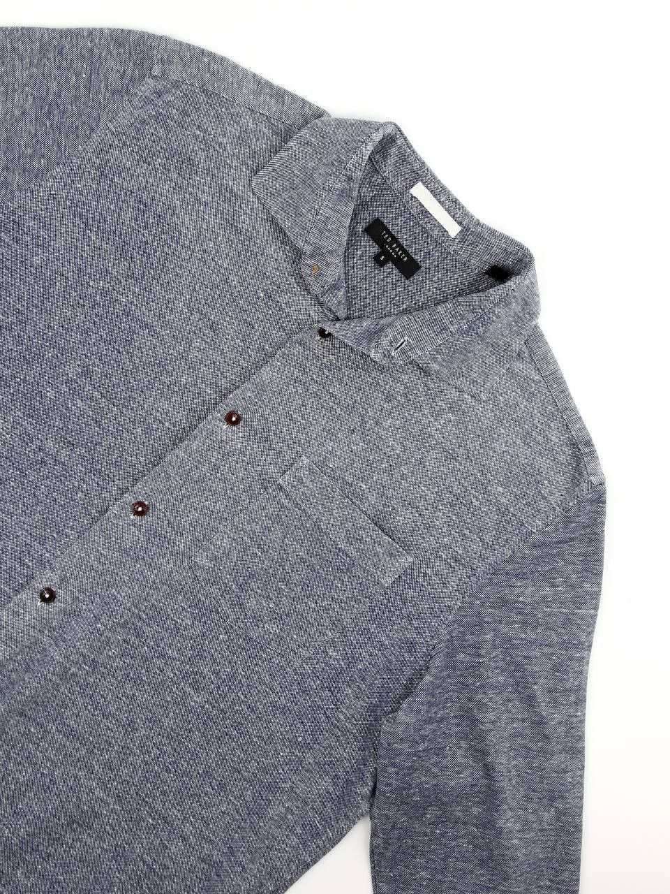 Ted Baker TED BAKER Knitted shirt made of linen and cotton Size US XL / EU 56 / 4 - 6 Thumbnail
