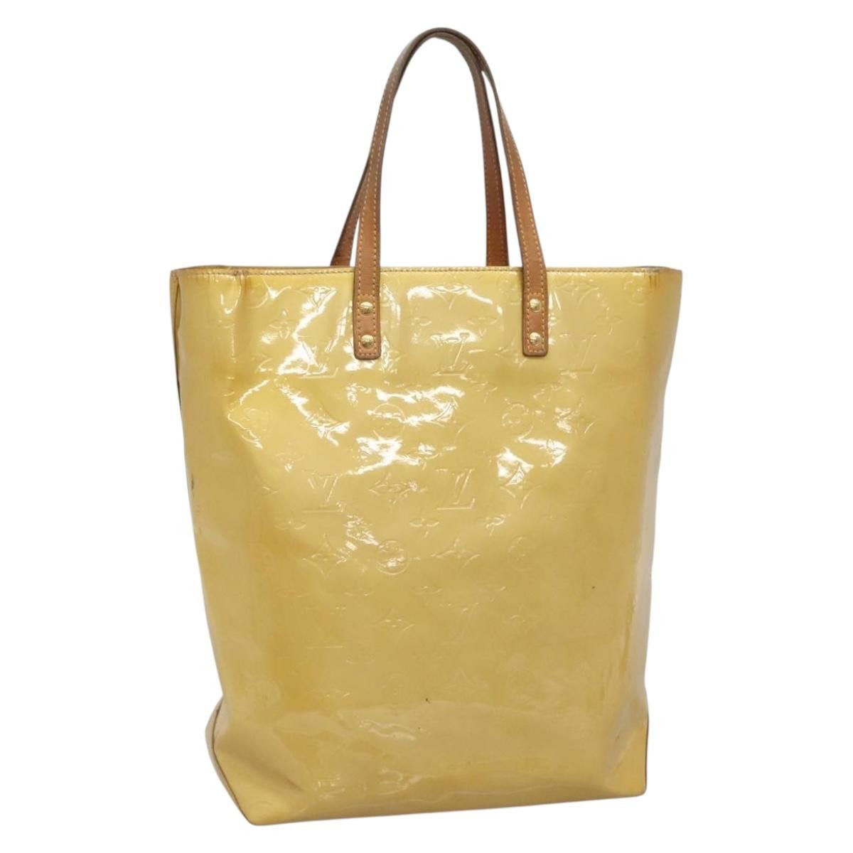 Louis Vuitton LOUIS VUITTON Monogram Vernis Reade MM Hand Bag Beige M91141 Size ONE SIZE - 1 Thumbnail
