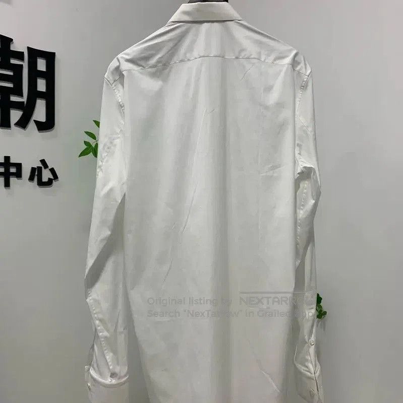 Alexander McQueen Alexander McQueen White Cotton Men's Shirt . Size US M / EU 48-50 / 2 - 2 Thumbnail