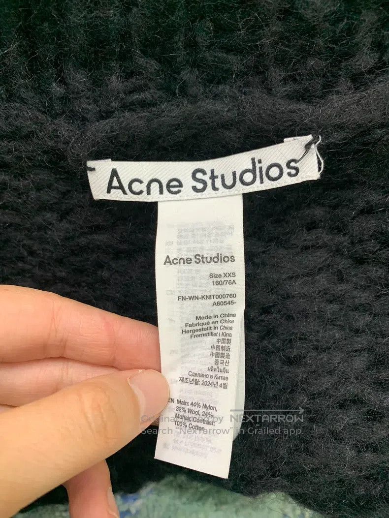 Acne Studios Acne Studios Black fringed button knit cardigan Size XXS / US 00 / IT 34 - 4 Thumbnail
