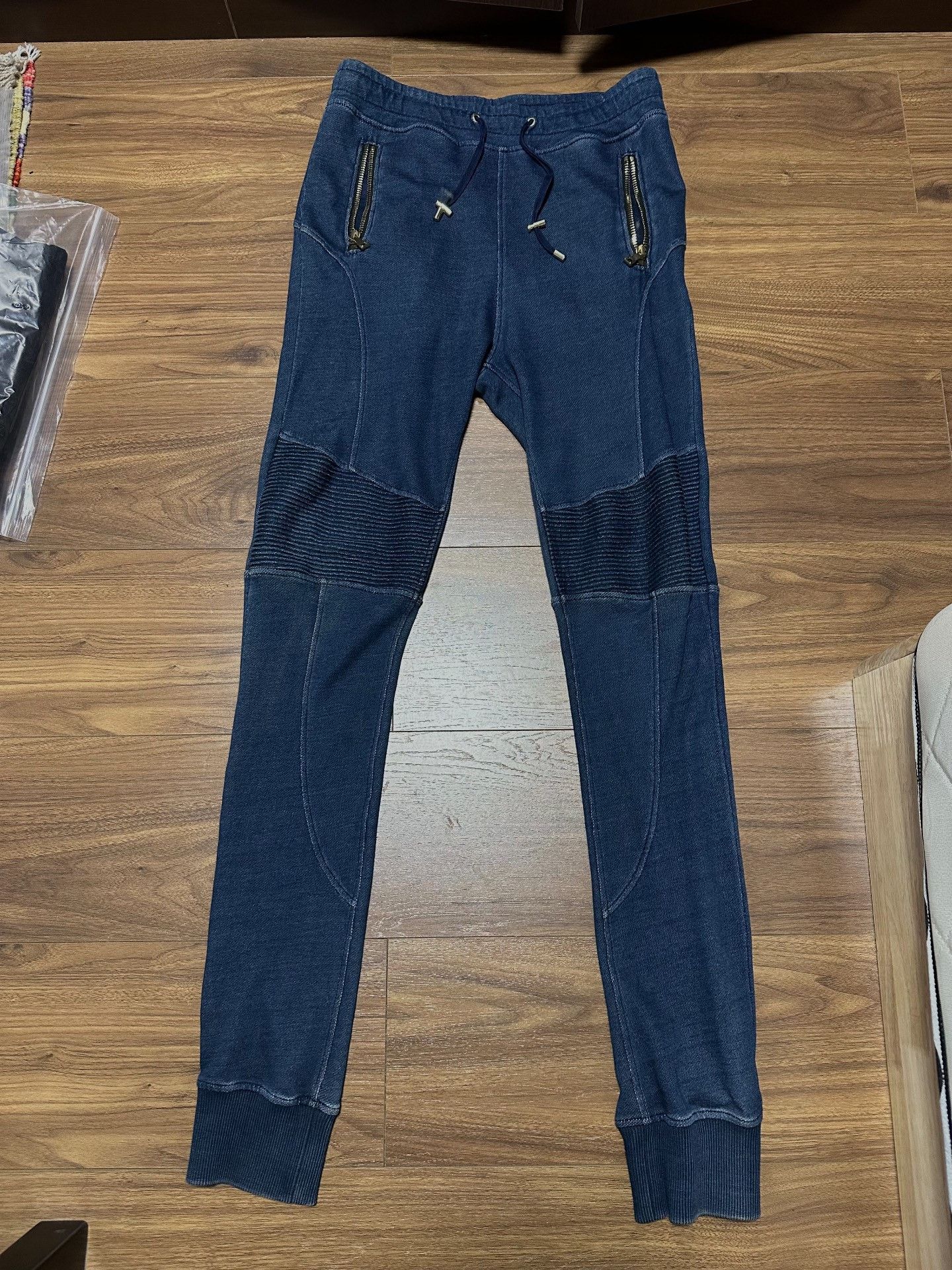 Balmain Balmain Washed Blue Casual Pants Size US 29 - 1 Thumbnail