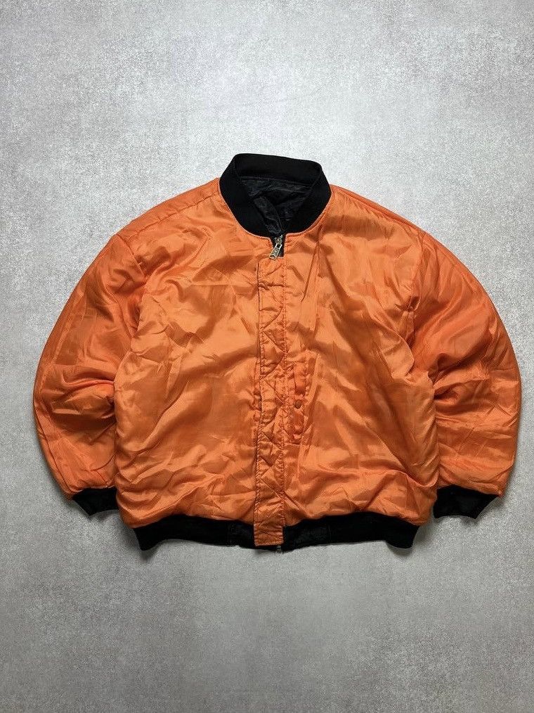 Vintage Vintage MA-1 Bomber Jacket USA Alpha Style XL Airforce Size US XL / EU 56 / 4 - 4 Thumbnail
