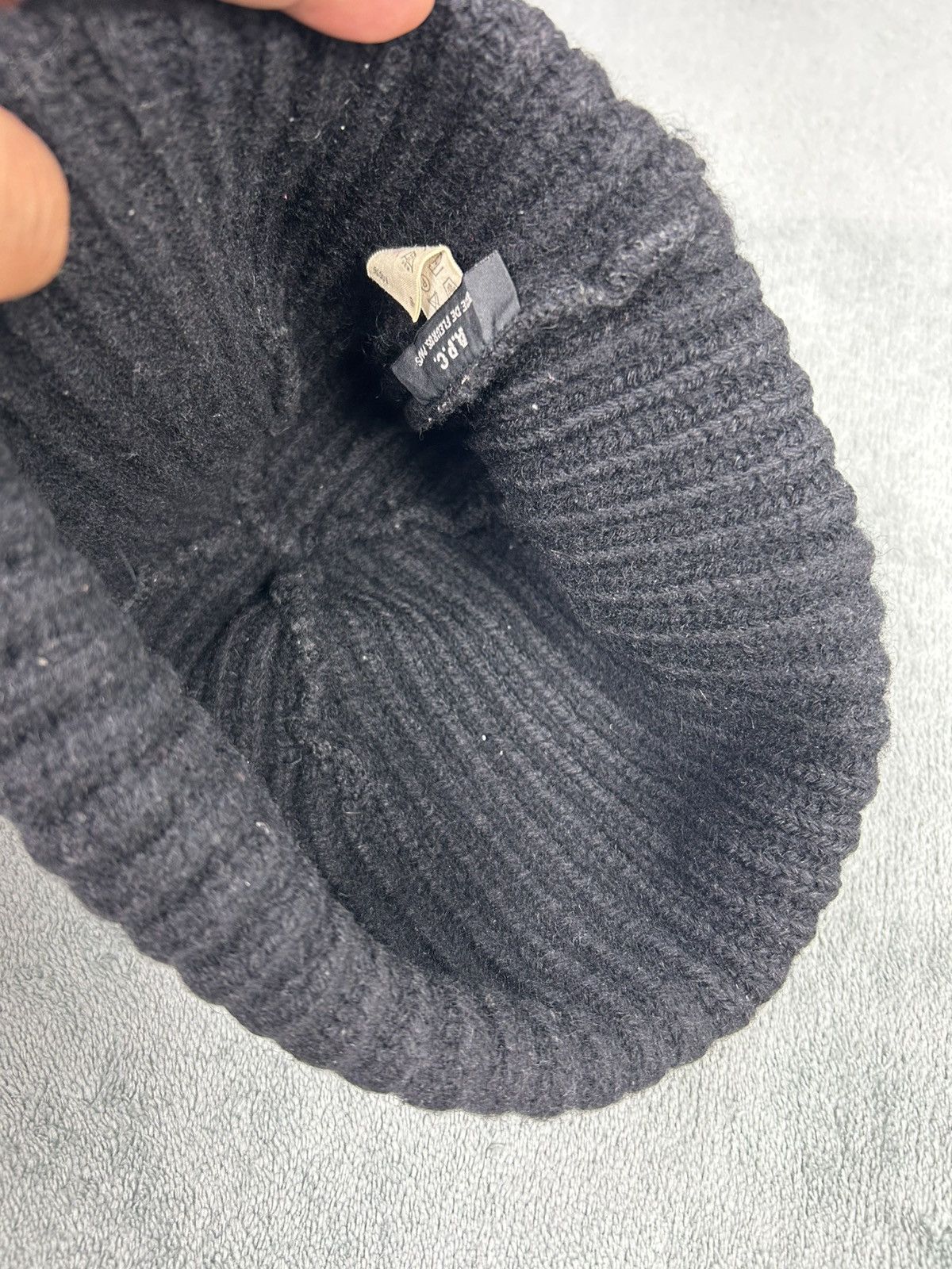 A.P.C. Vintage A.P.C Black Beanie Size ONE SIZE - 2 Thumbnail