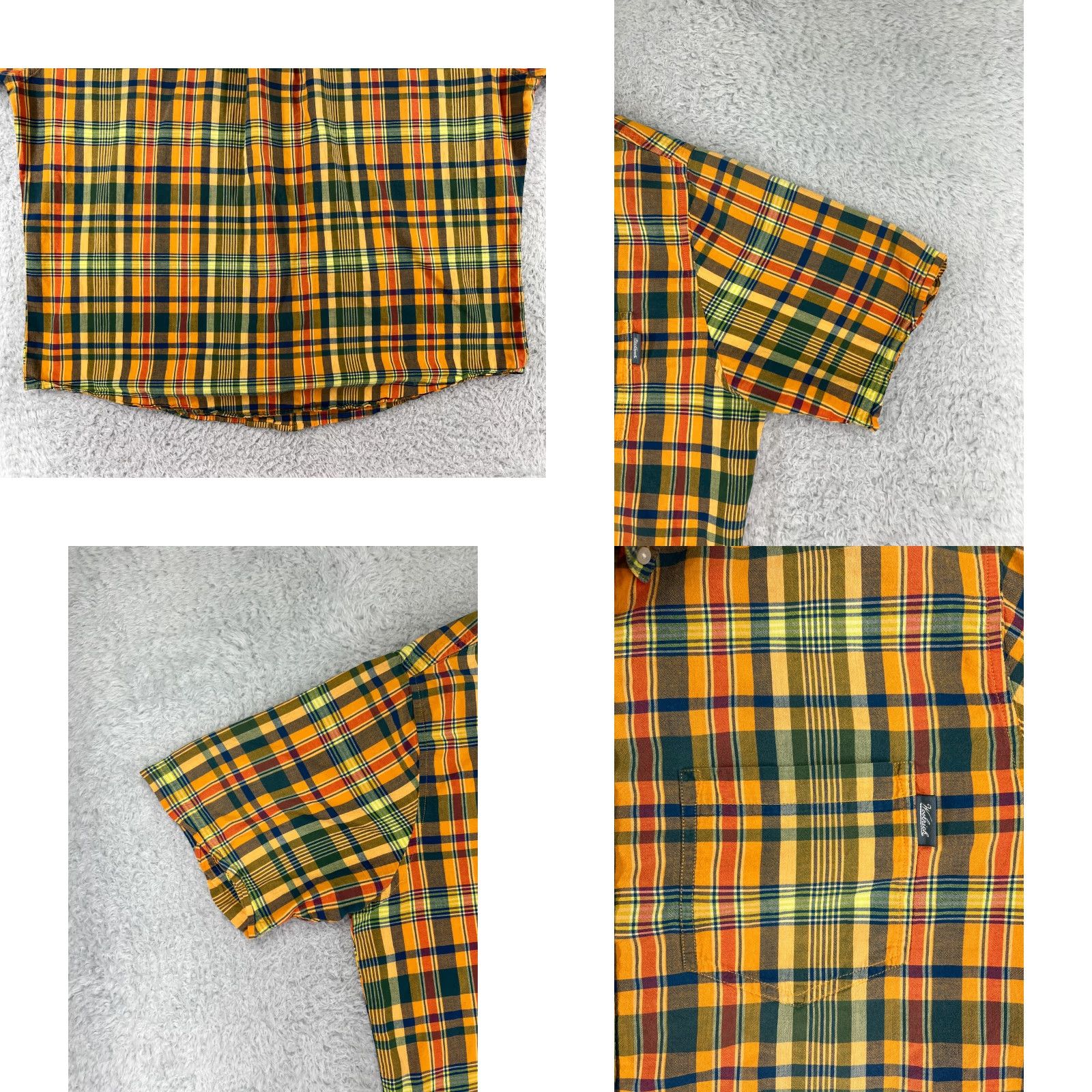 Vintage Woolrich Shirt Mens XL Yellow Plaid Button-Up 100% Cotton Pocket Casual Travel Workwear Mens Size US XL / EU 56 / 4 - 8 Thumbnail