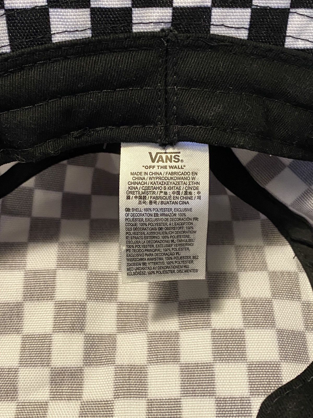 Vans Vans Checkered Bucket Hat Size ONE SIZE - 3 Thumbnail