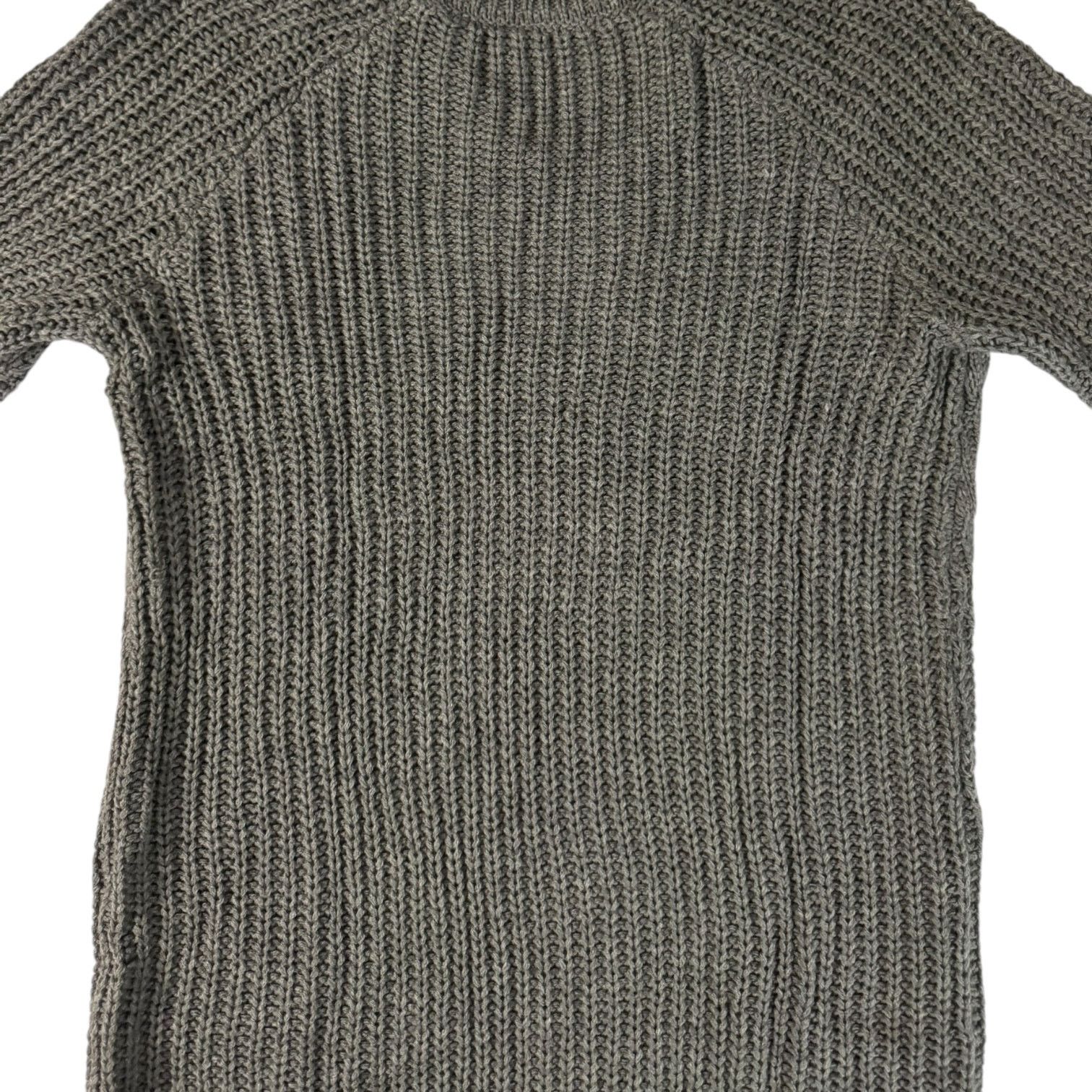 Other No Boundaries Knitted Gray Sheath Sweater Dress Large 11/13 Size L / US 10 / IT 46 - 6 Thumbnail