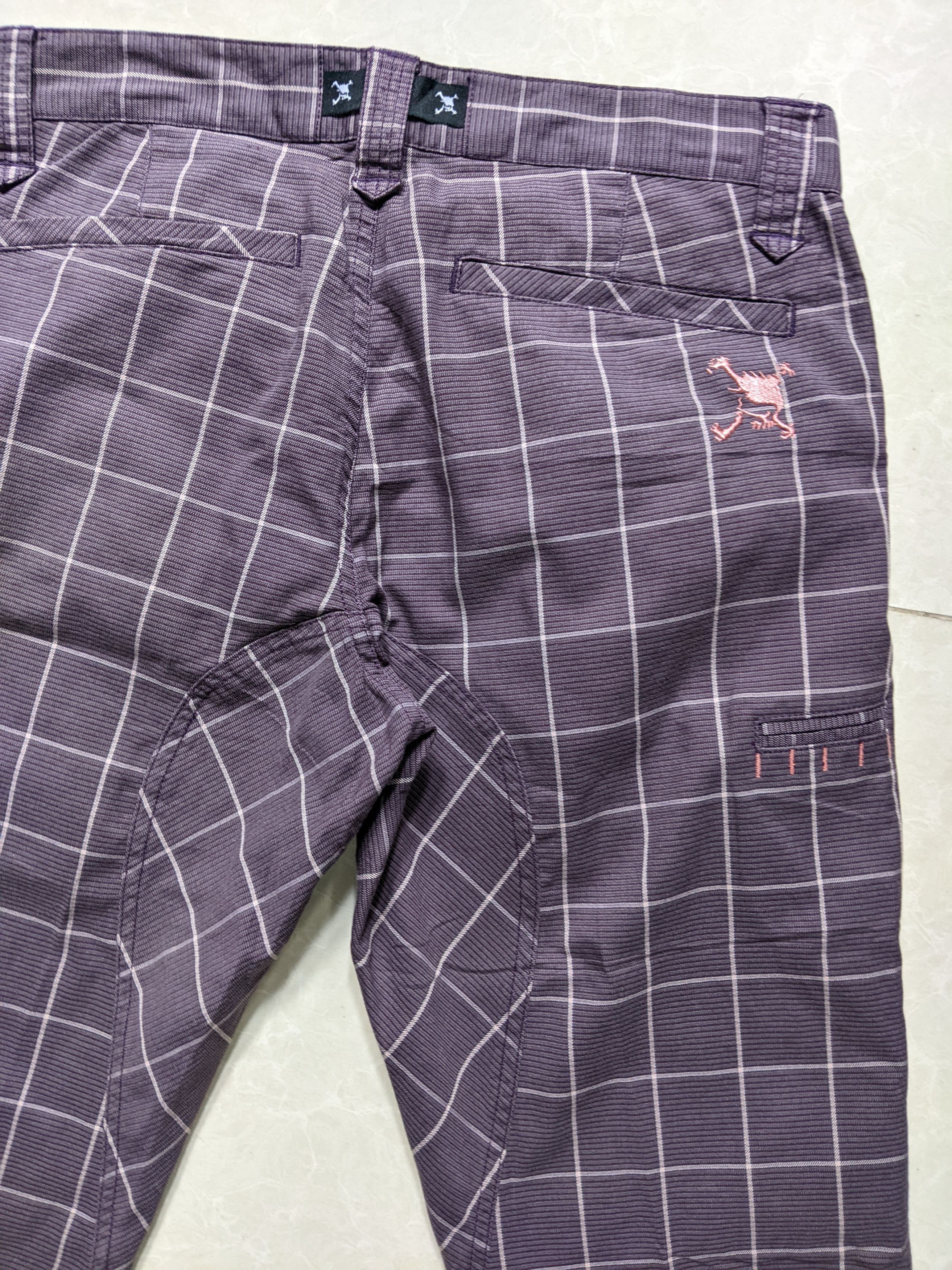 Oakley Oakley Embroidery Skull Plaid Tartan Active Pants Size US 32 / EU 48 - 6 Thumbnail