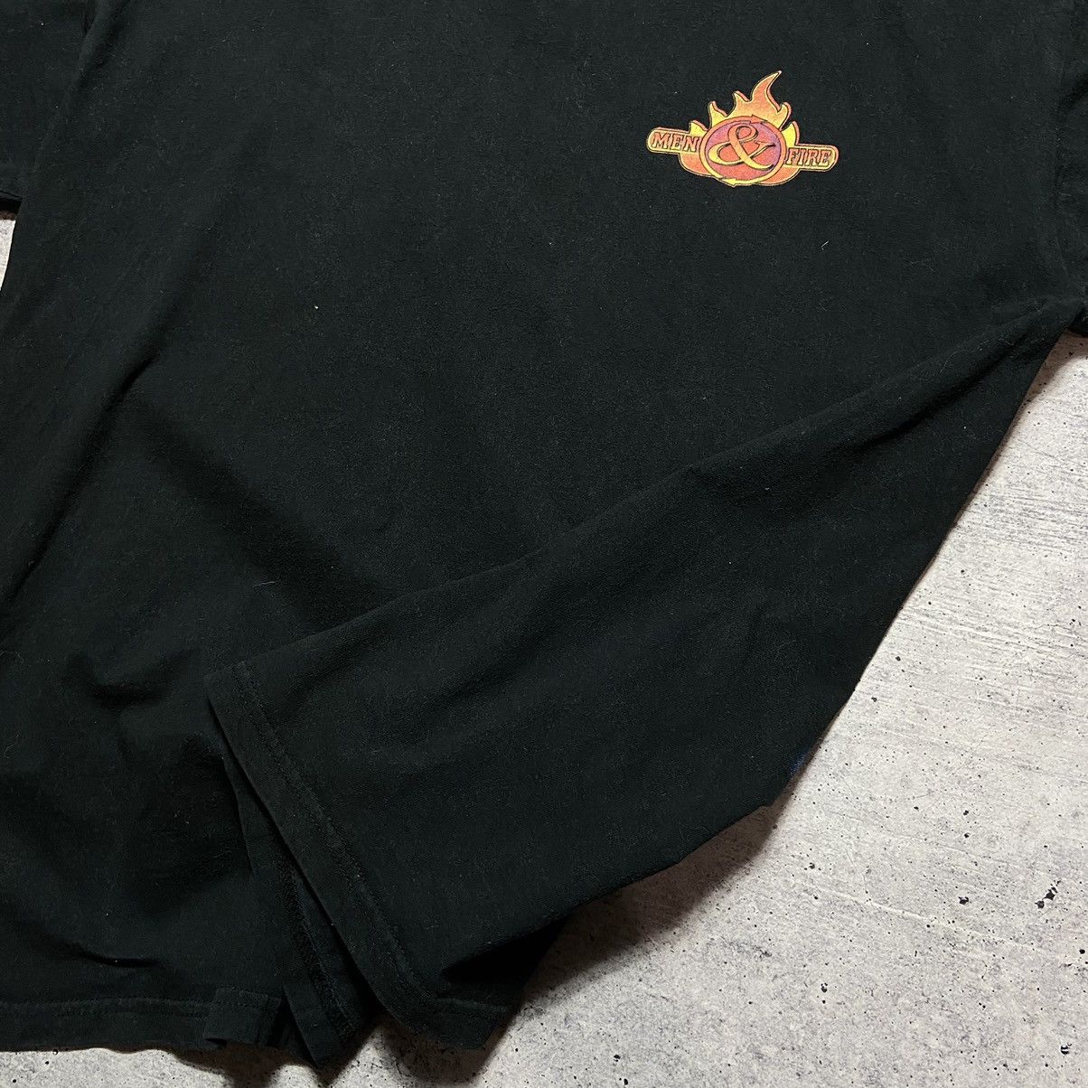 Band Tees × Vintage 📌 Vintage Men Fire Big Back Print T-Shirt Size US L / EU 52-54 / 3 - 10 Thumbnail