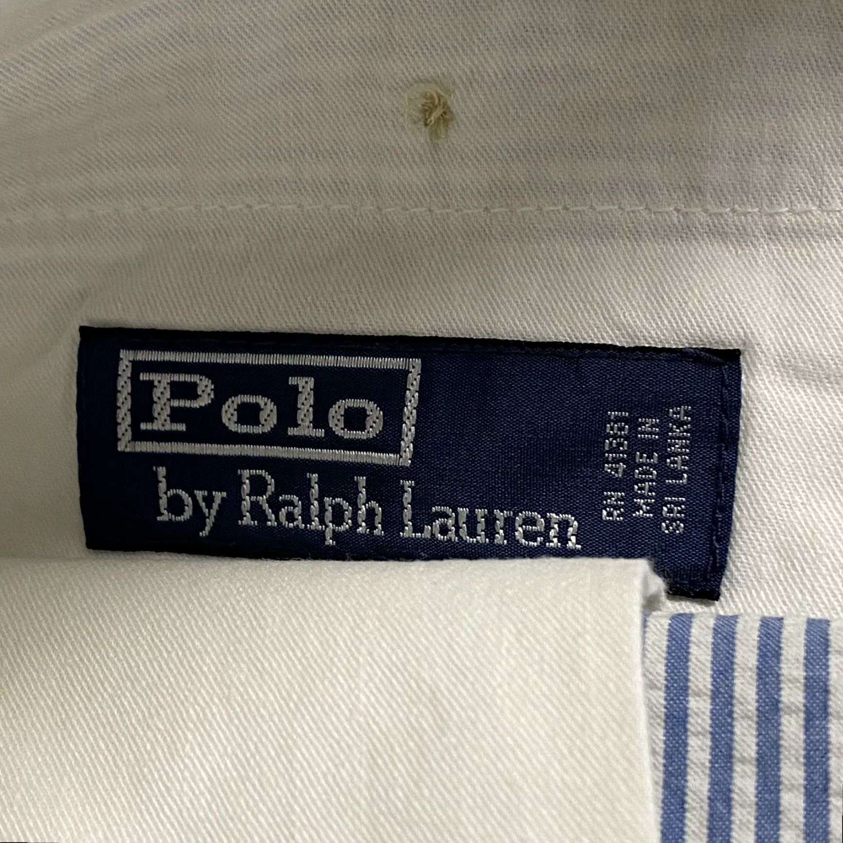Polo Ralph Lauren VINTAGE Polo Ralph Lauren 90s Cotton Seersucker Plaid Shorts Adult 38 Blue/White Flat Front Mens Size US M / EU 48-50 / 2 - 5 Thumbnail