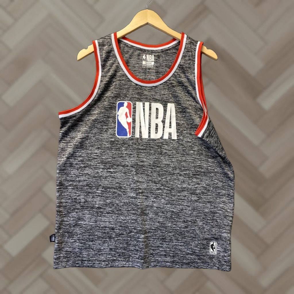 NBA NBA Gray Heather Men's Size Large Basketball Tank Top Shirt /142-34 Size US L / EU 52-54 / 3 - 1 Thumbnail