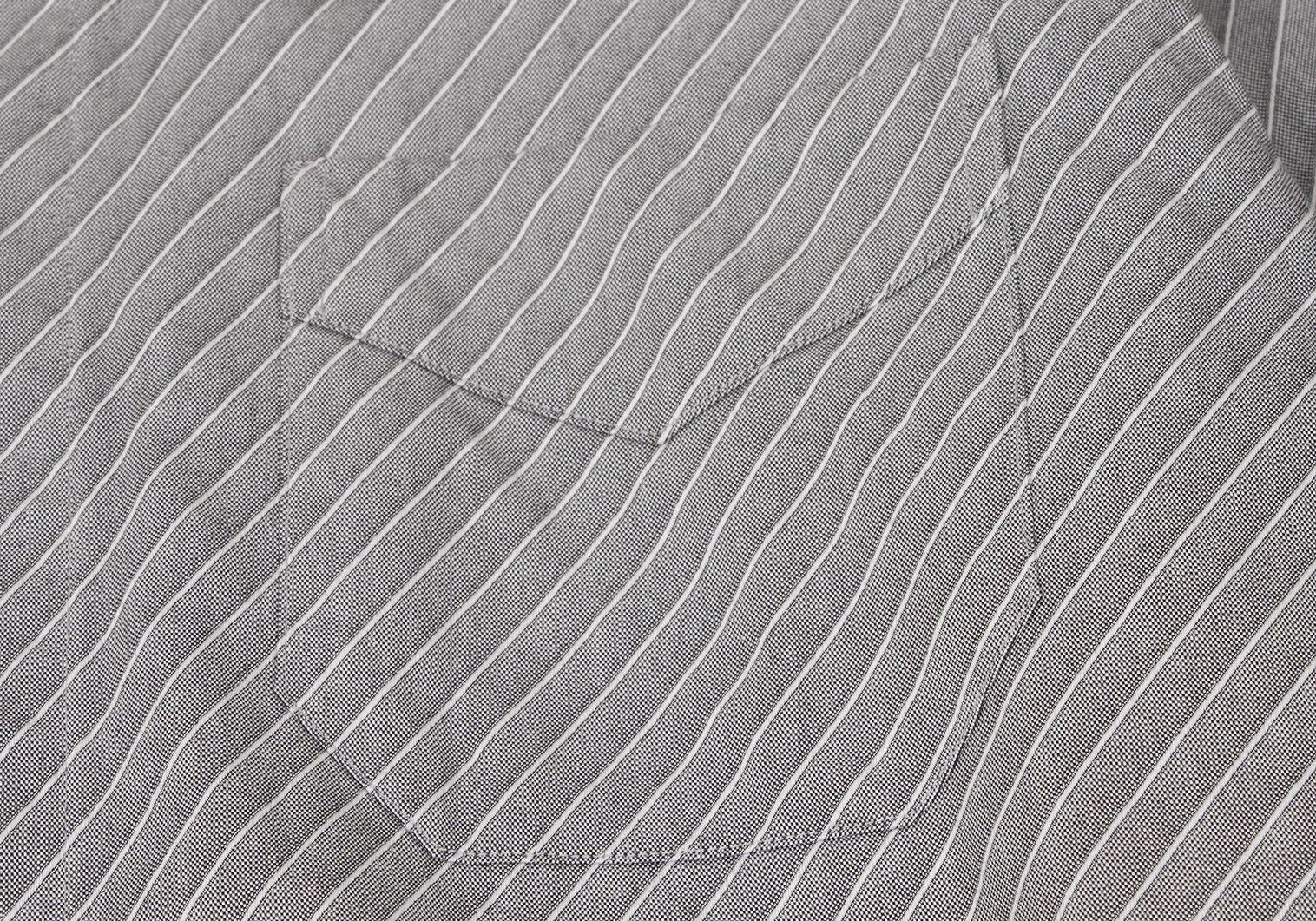 Jean Paul Gaultier Cotton Diagonal Stripe Dress Shirt in Grey and White, Size Size US M / EU 48-50 / 2 - 6 Thumbnail