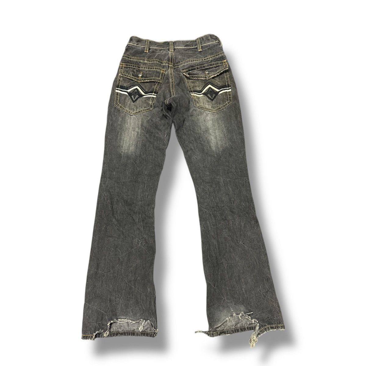 Japanese Brand AMORE PURO FLARE JEANS Size US 29 - 2 Thumbnail